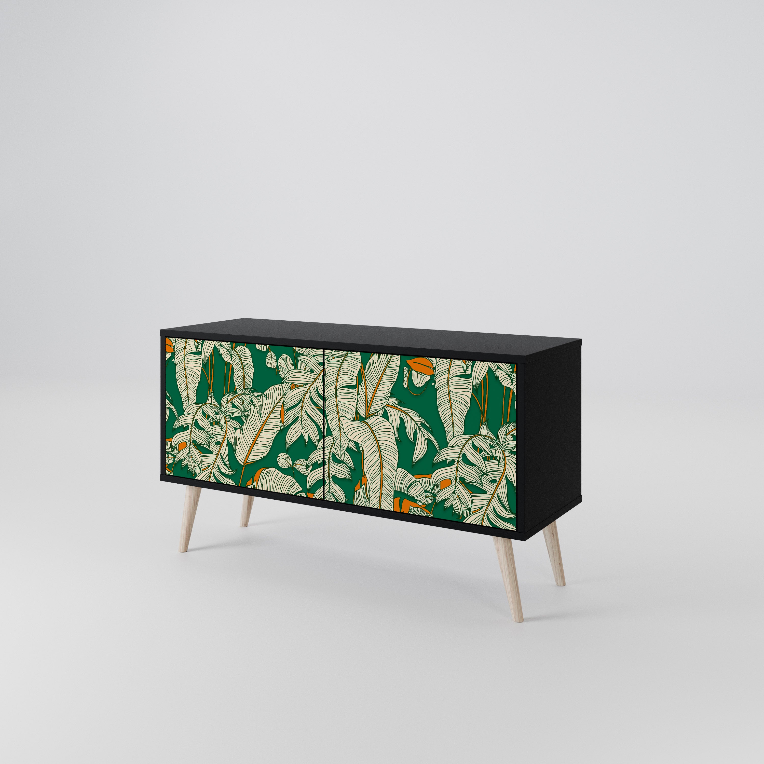 VERDANT PLEASURES Mueble de TV Compacto de 2 puertas