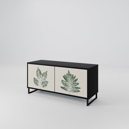 GREEN LEAFY STAMPS Kompaktes 2-türiges TV-Lowboard