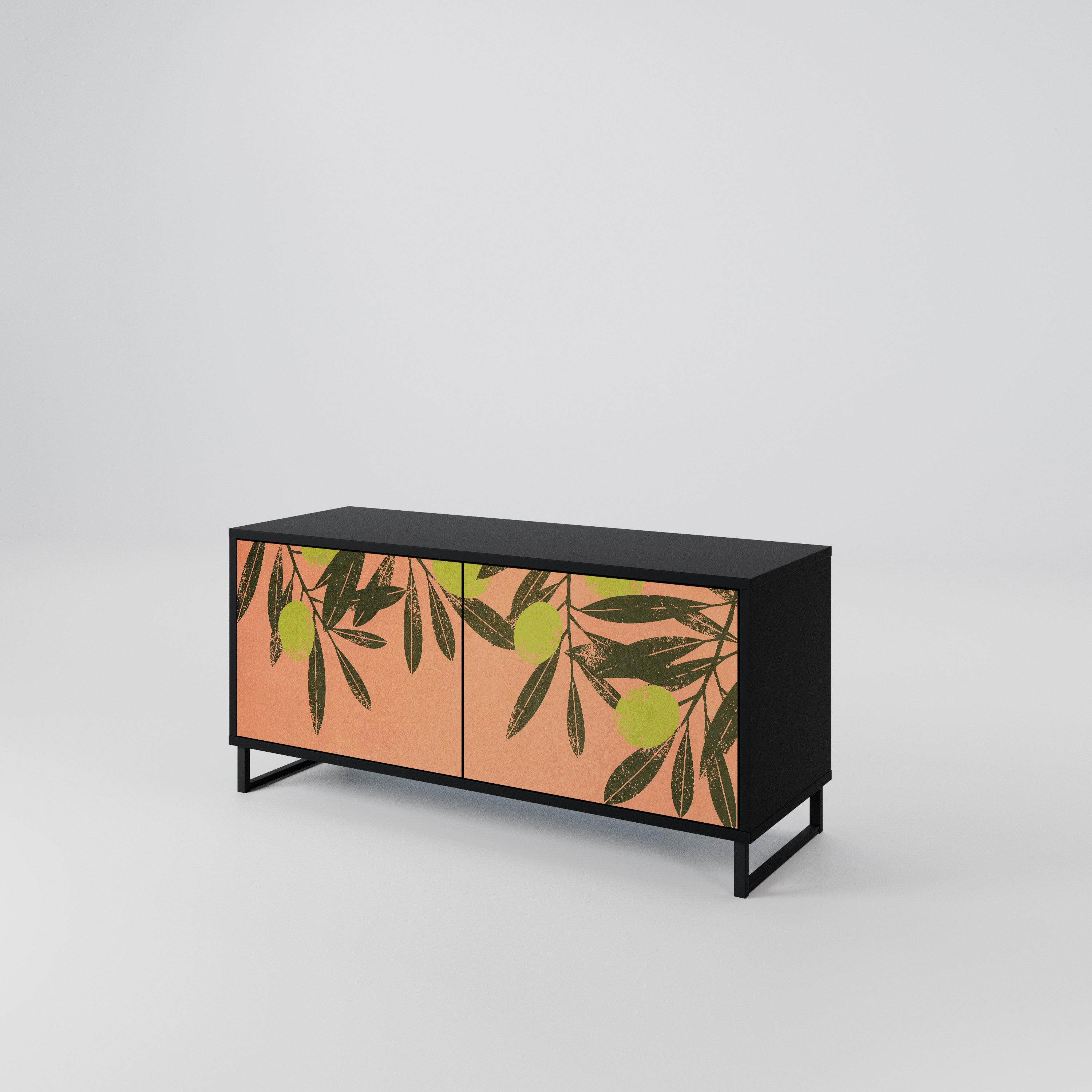 JUICY OLIVES Mueble de TV Compacto de 2 puertas