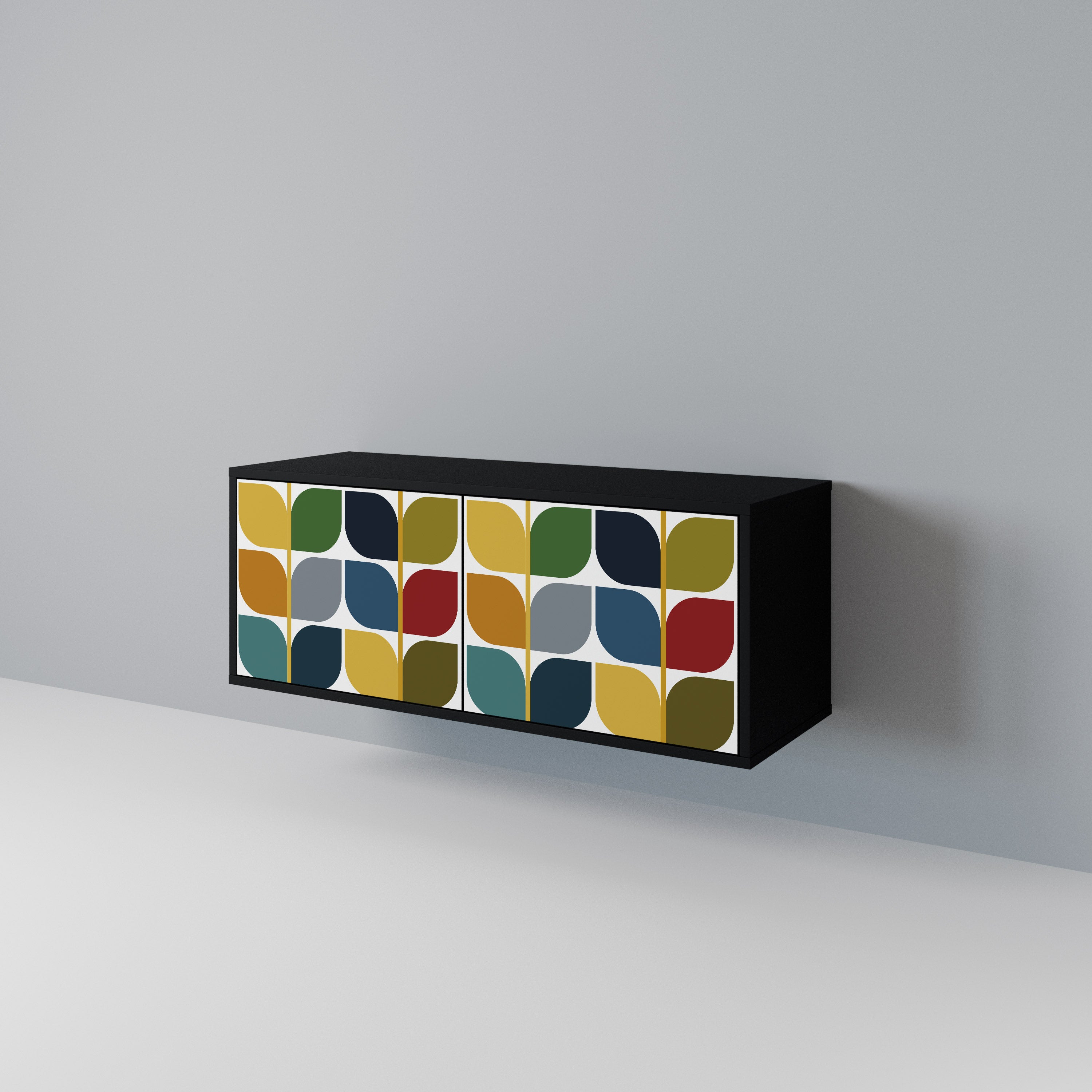 WEIGHTLESS HOURS Kompakt TV-bänk med 2 dörrar