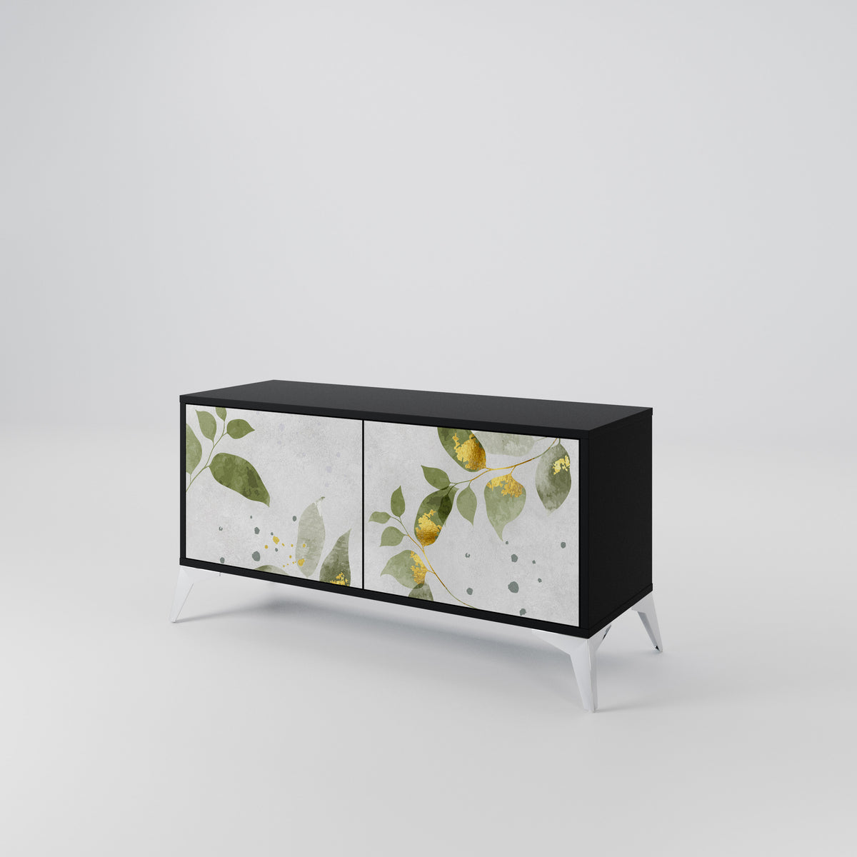 ELEGANT BOTANICS Mobile TV Compatto a 2 Ante