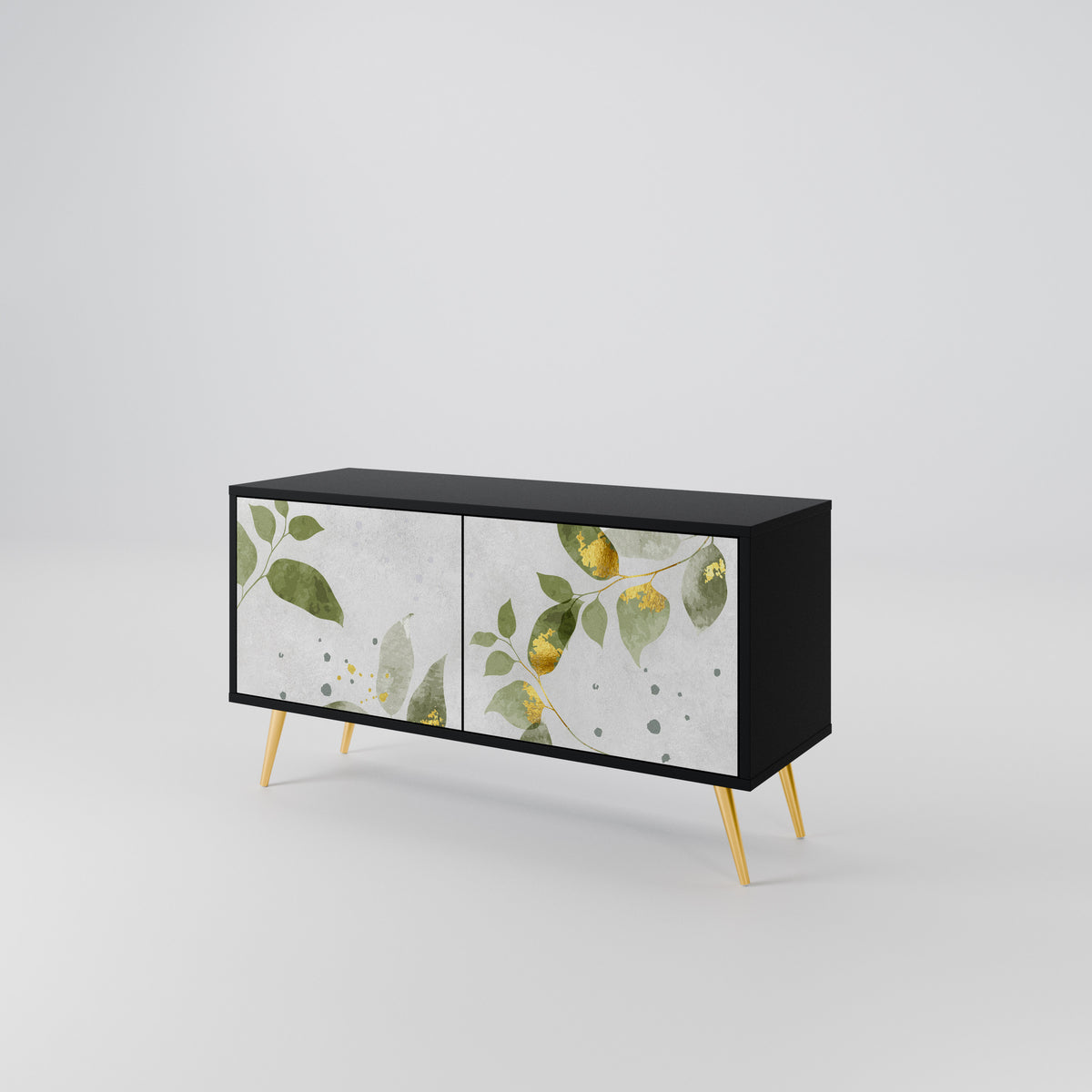 ELEGANT BOTANICS Mobile TV Compatto a 2 Ante