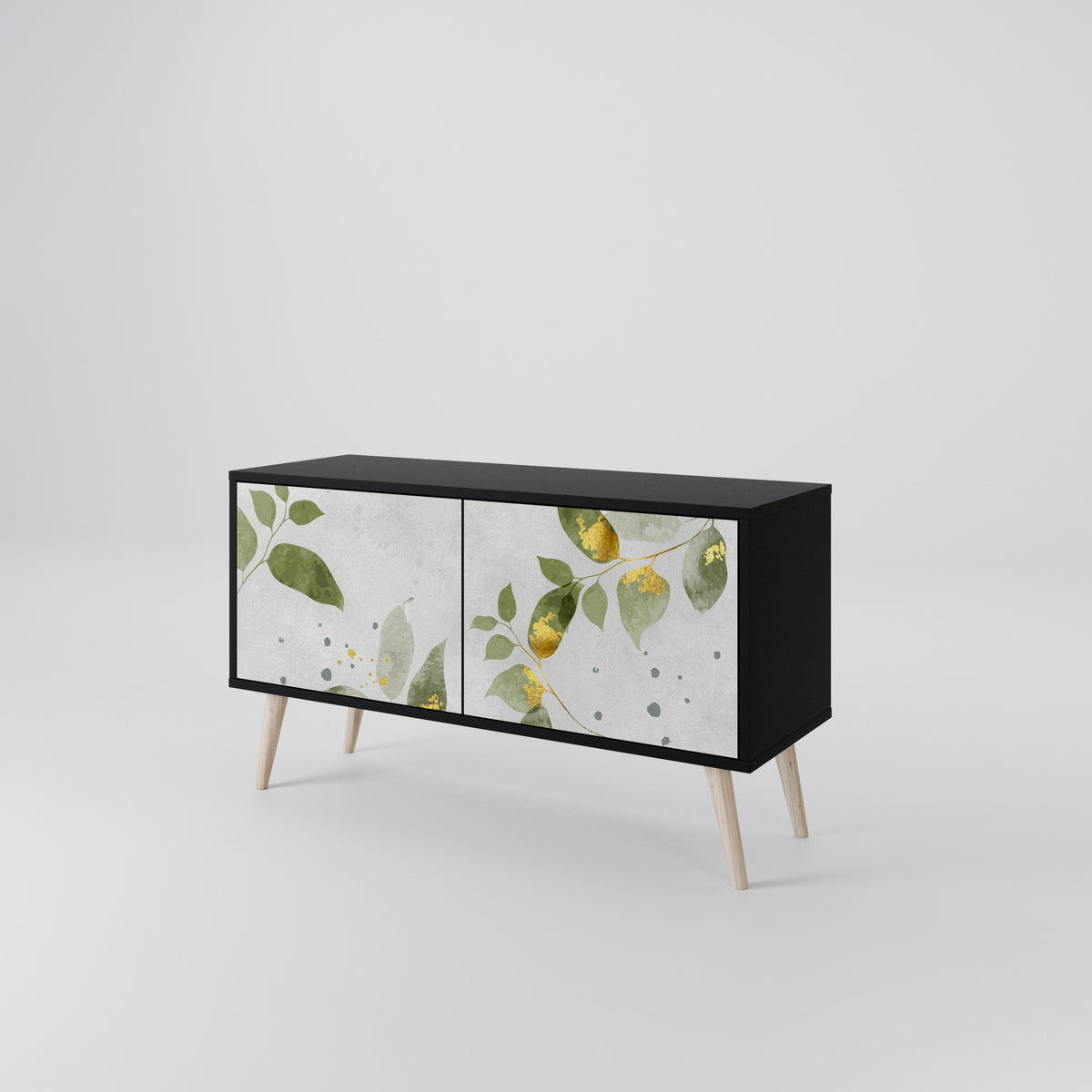 ELEGANT BOTANICS Mobile TV Compatto a 2 Ante