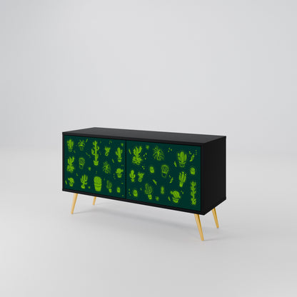 DESERT GREEN Kompaktes 2-türiges TV-Lowboard