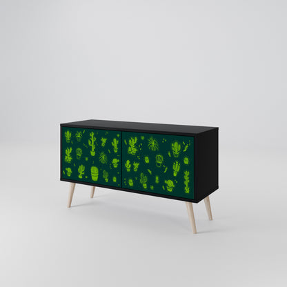 DESERT GREEN Kompaktes 2-türiges TV-Lowboard