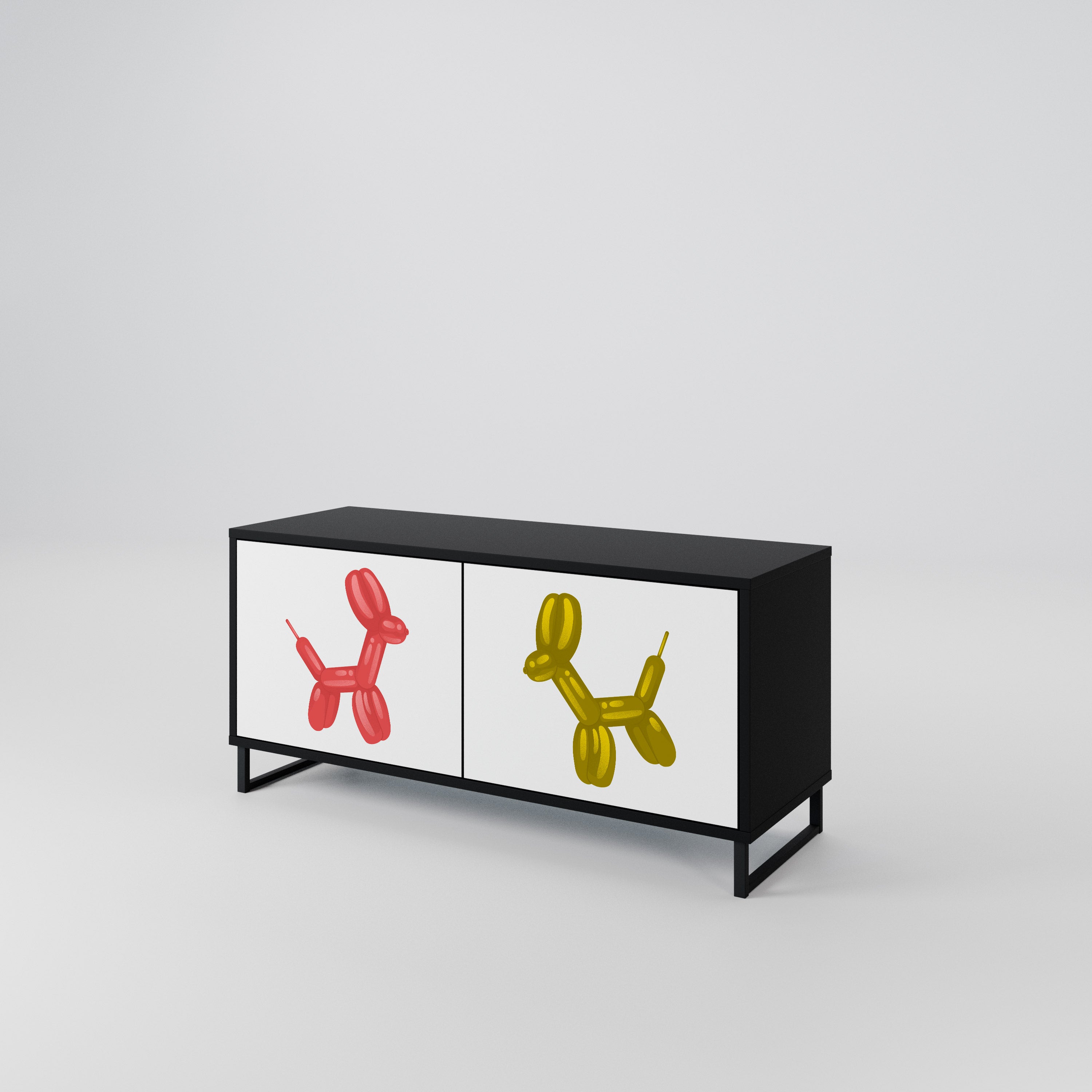 CHILDHOOD MEMORY Kompakt TV-bänk med 2 dörrar