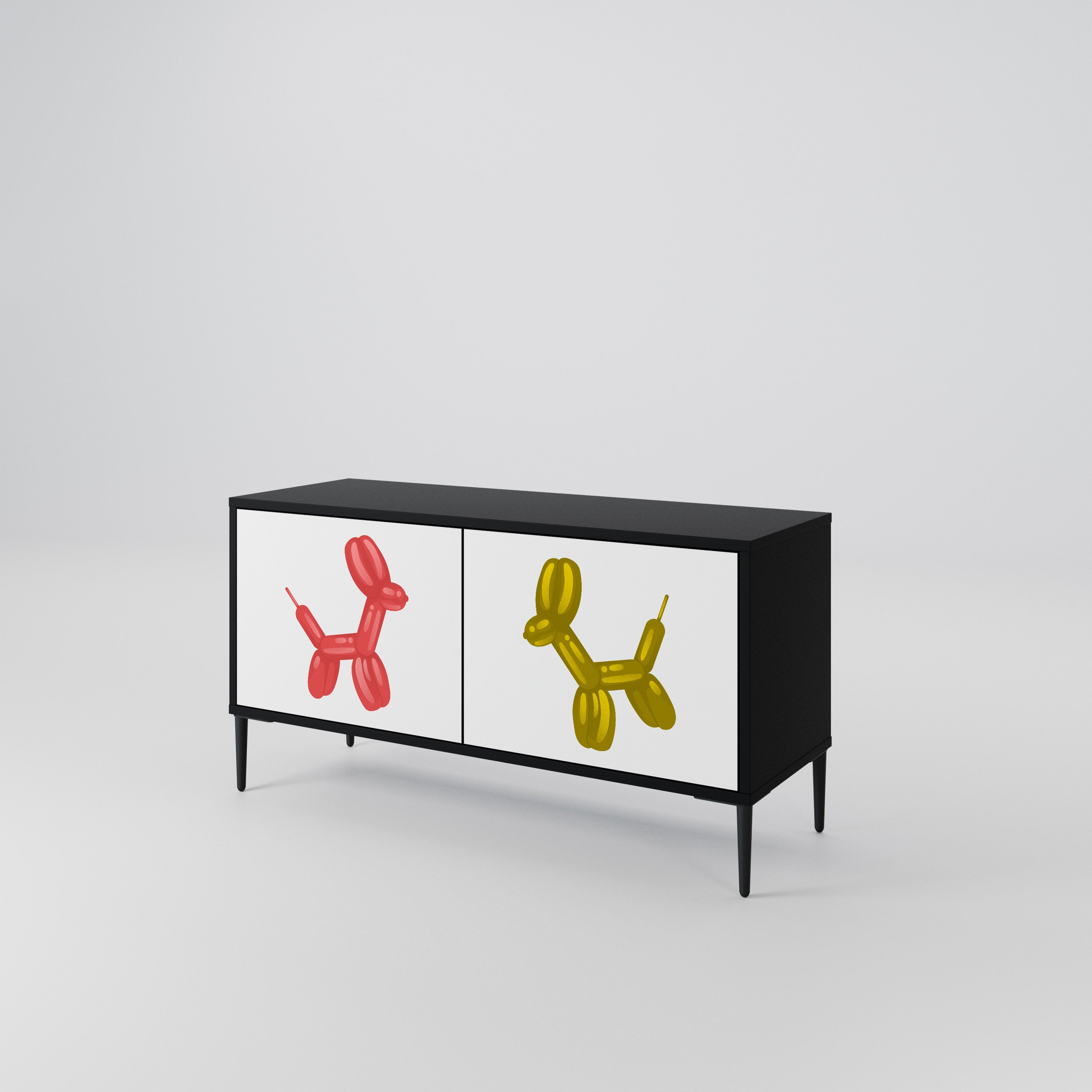 CHILDHOOD MEMORY Kompakt TV-bänk med 2 dörrar