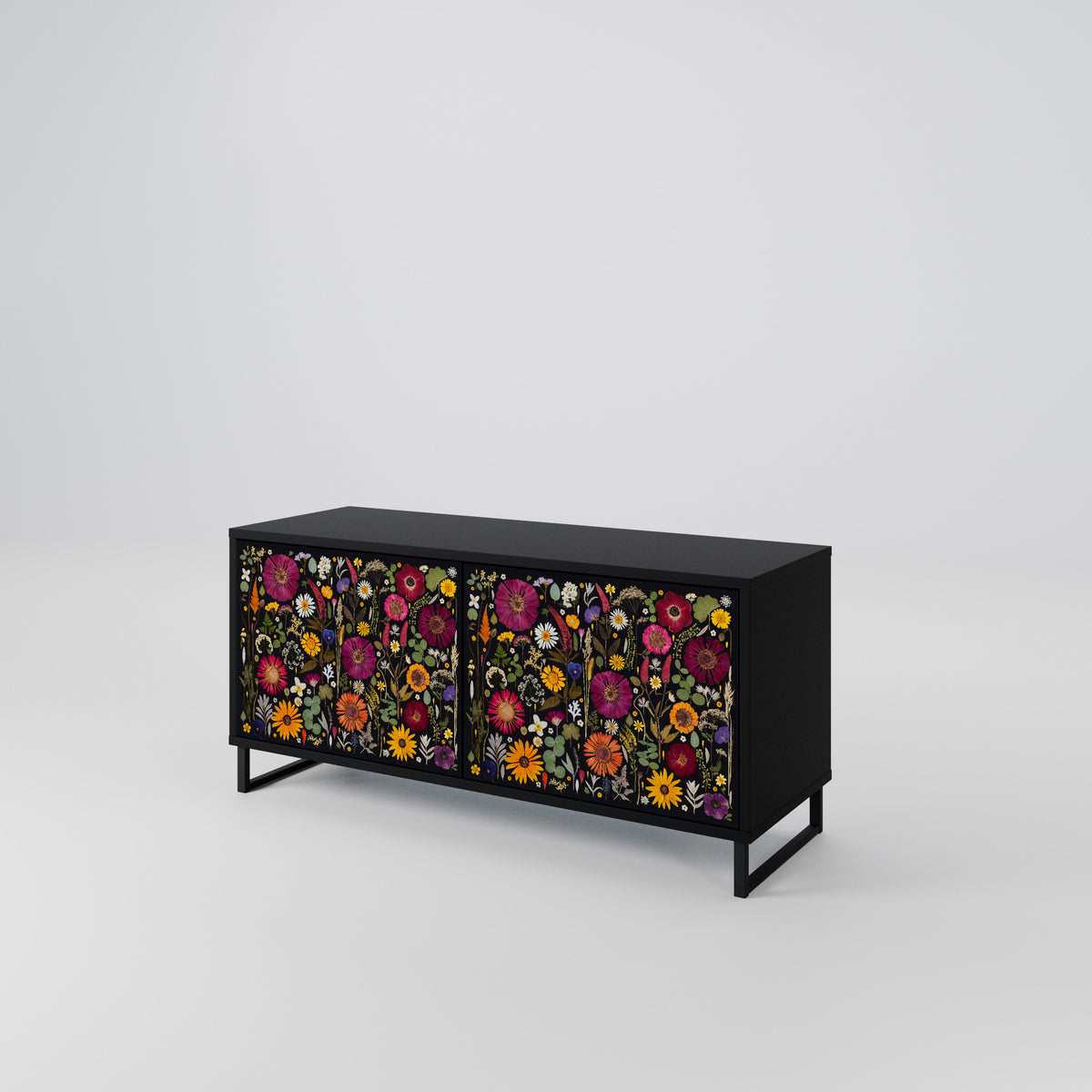 MIDNIGHT GARDEN Kompakter 2-türiger TV-Schrank