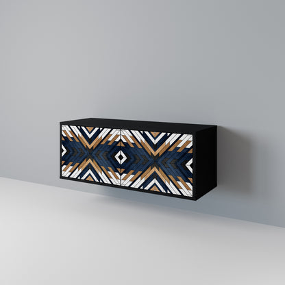 ARTFUL GEOMETRY Compact 2-Door TV Cabinet