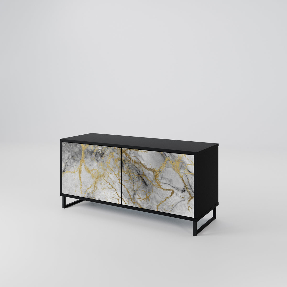 TIMELESS GLIDE Kompakt TV-bänk med 2 dörrar