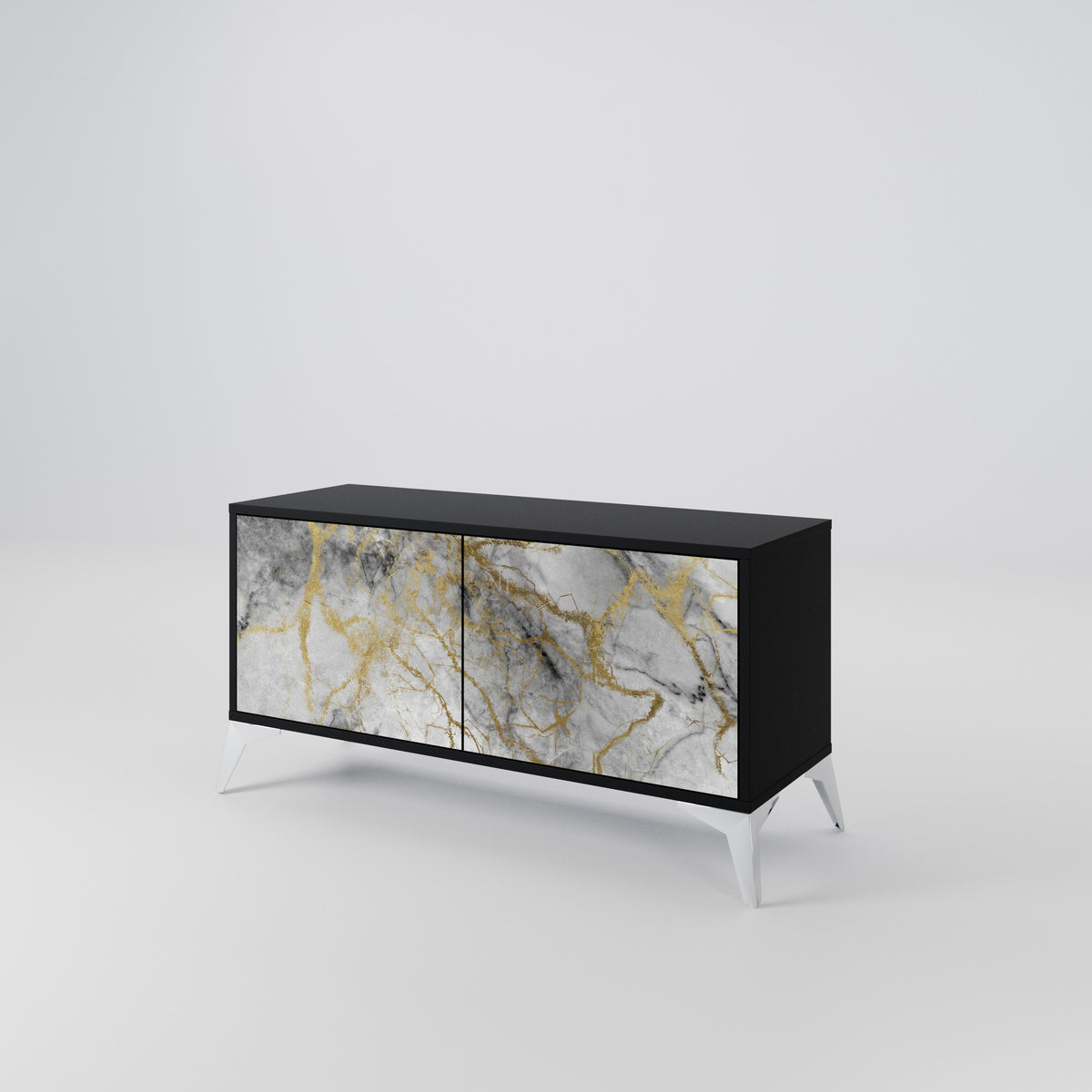 TIMELESS GLIDE Kompakt TV-bänk med 2 dörrar