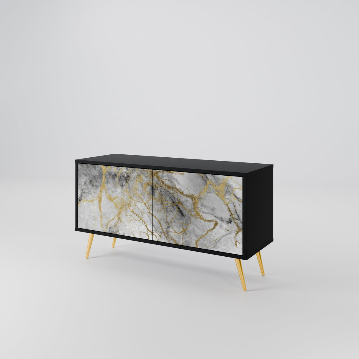 TIMELESS GLIDE Kompakt TV-bänk med 2 dörrar