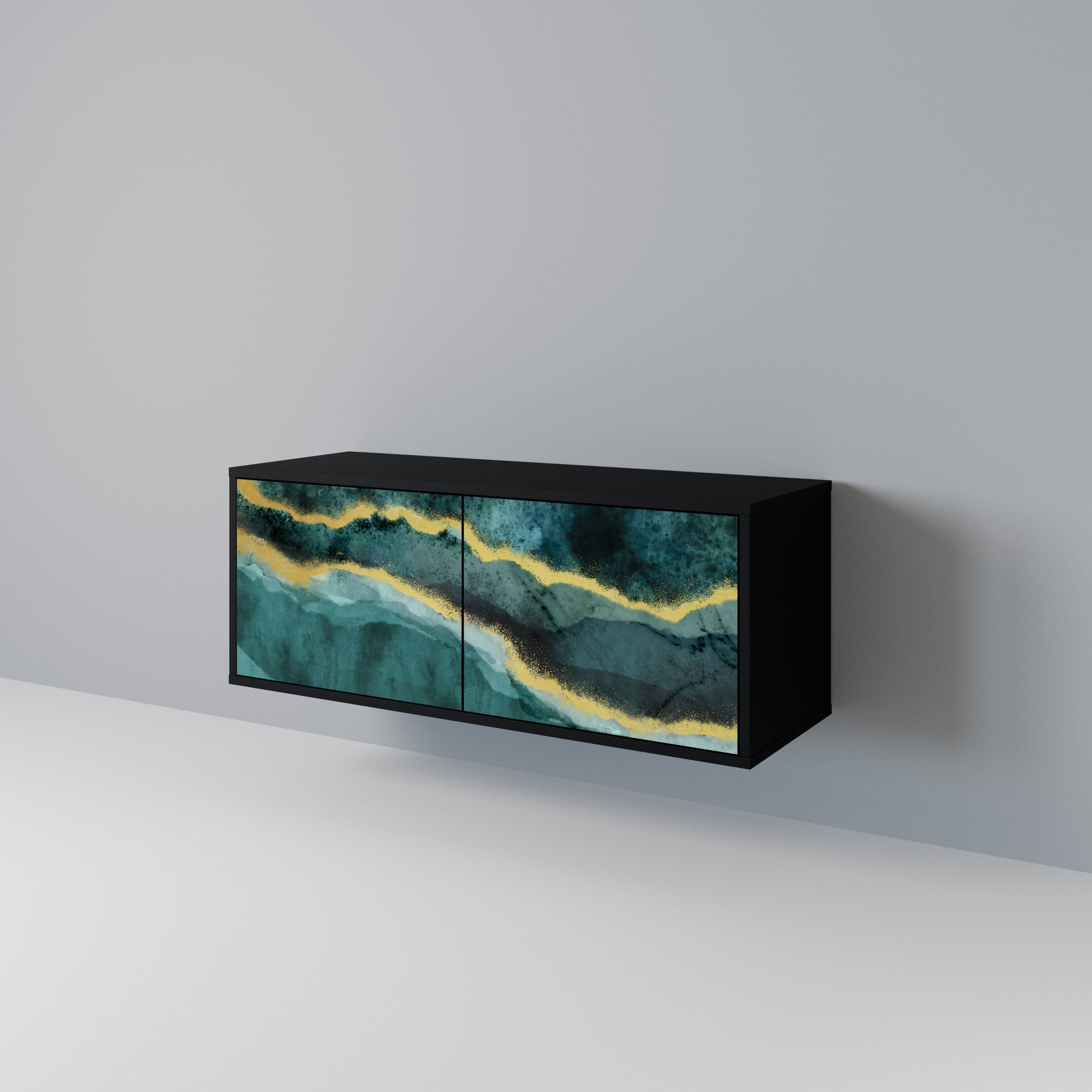 GOLDRUSH ODYSSEY Kompakt TV-bänk med 2 dörrar