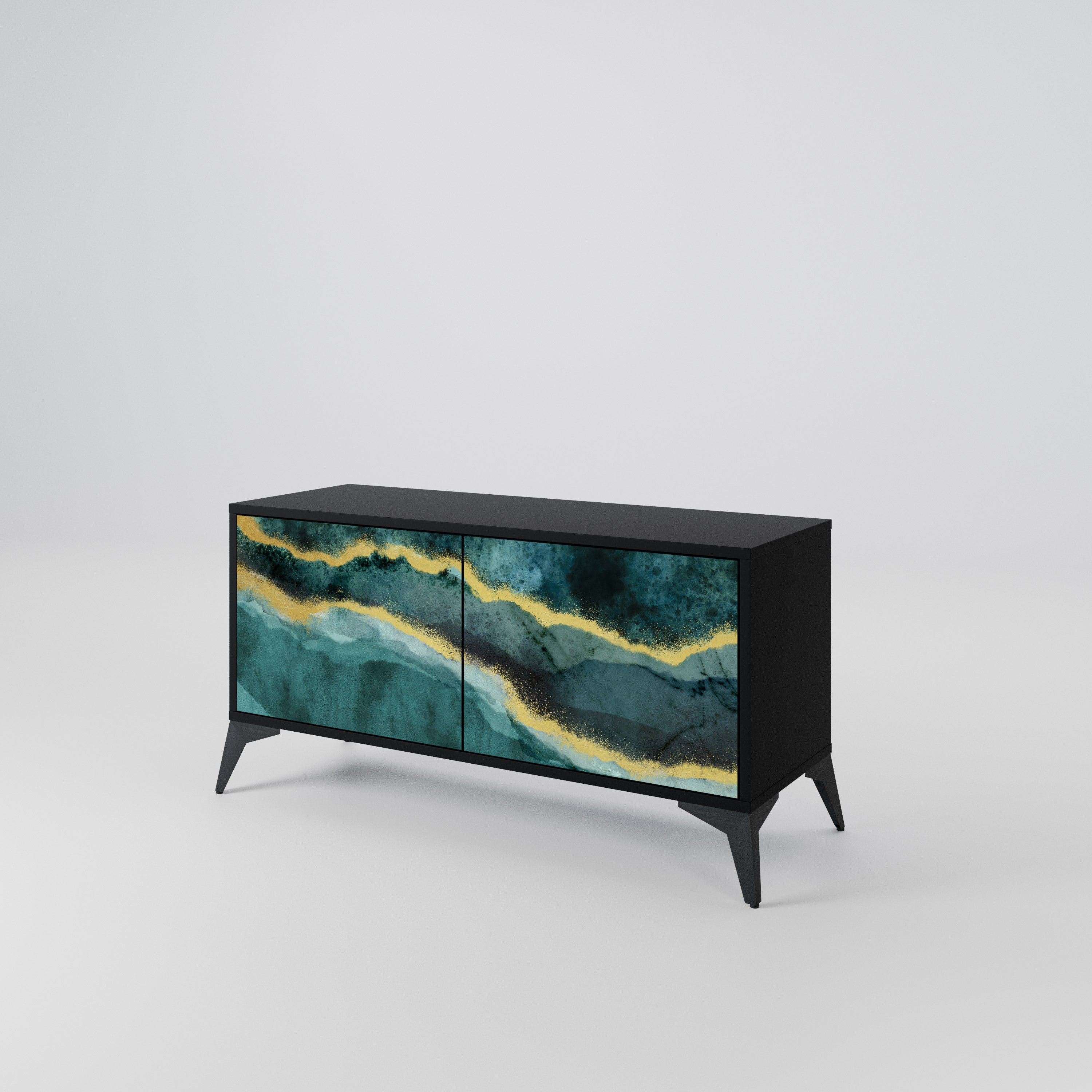 GOLDRUSH ODYSSEY Kompakt TV-bänk med 2 dörrar