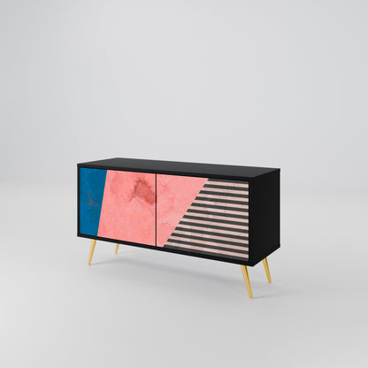 GLAMOROUS STRIPE Συμπαγές έπιπλο τηλεόρασης 2-θυρών