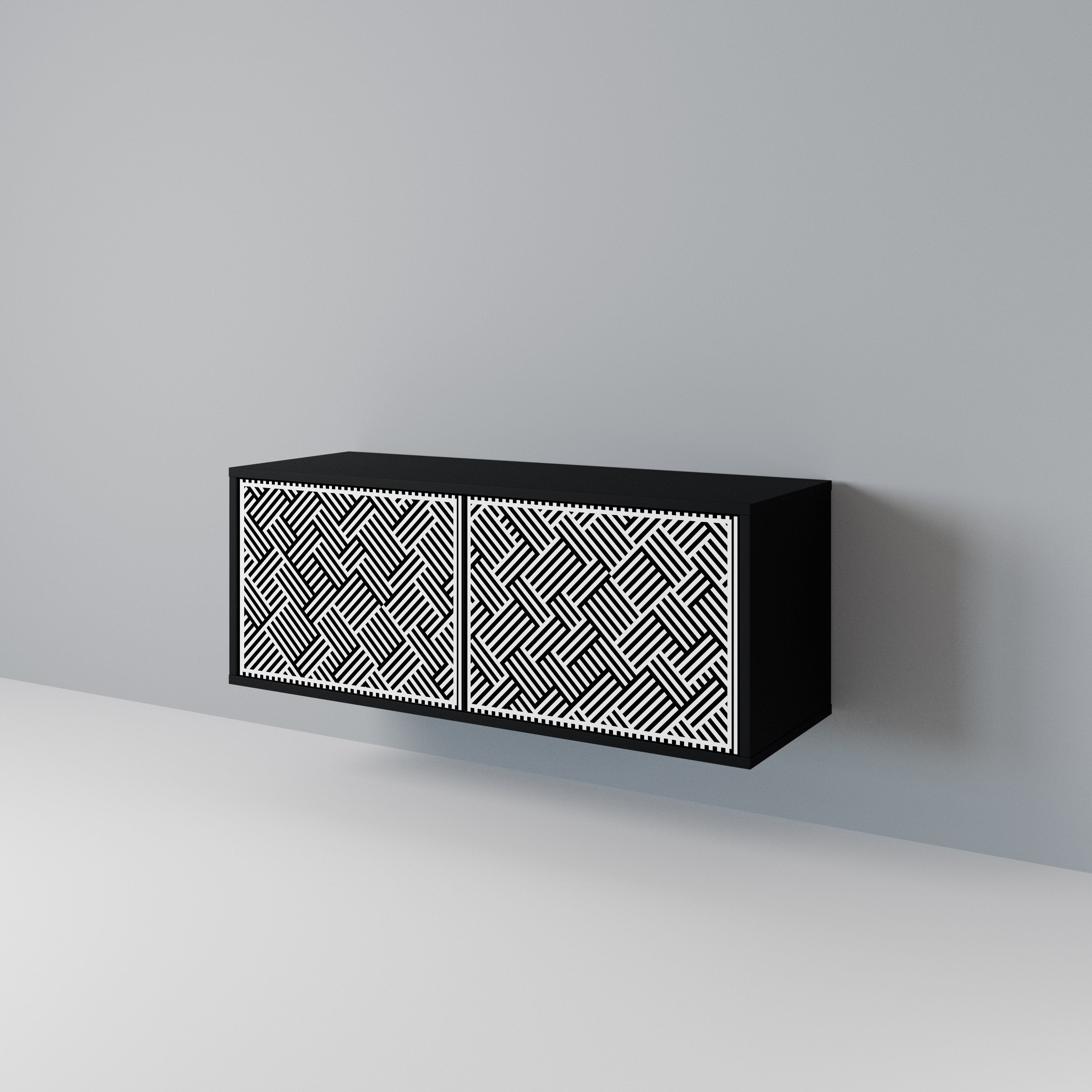 TEMPORARY SEQUENCE Kompakt TV-bänk med 2 dörrar