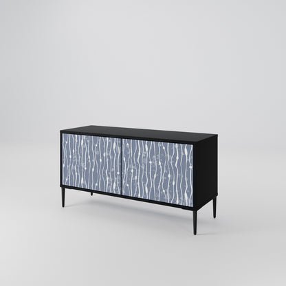 GRAPHITE RAIN Móvel de TV Compacto de 2 Portas