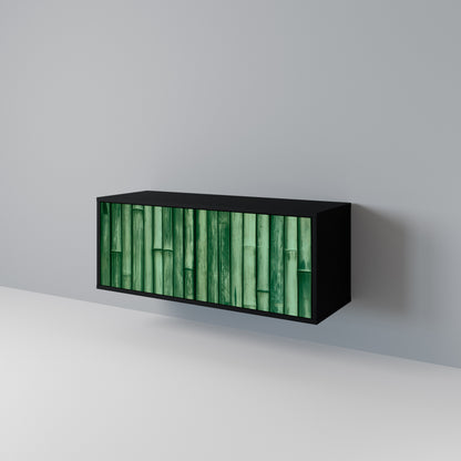 NATURAL GREEN Mueble de TV Compacto de 2 puertas