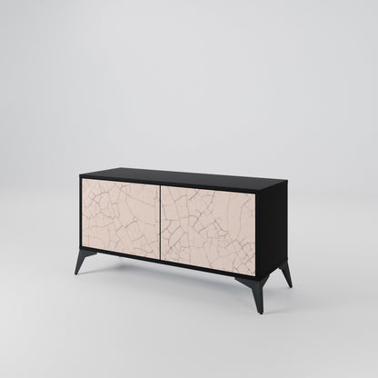 CERAMIC TEXTURE Kompakt TV-bänk med 2 dörrar