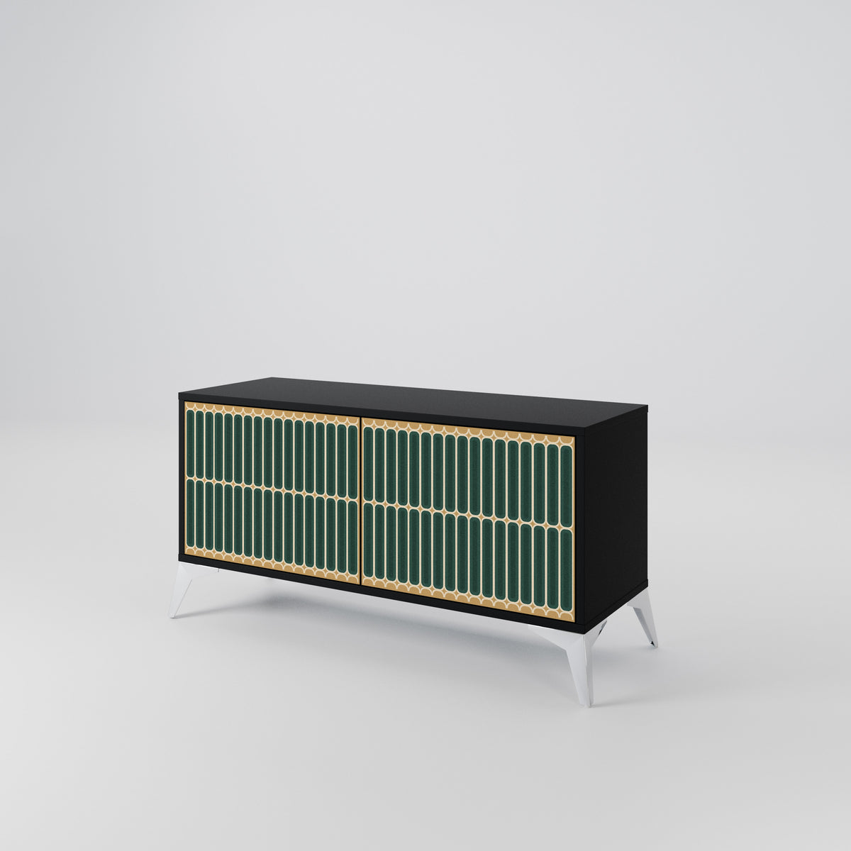 ILUSION GATE Compact 2-Door TV Cabinet