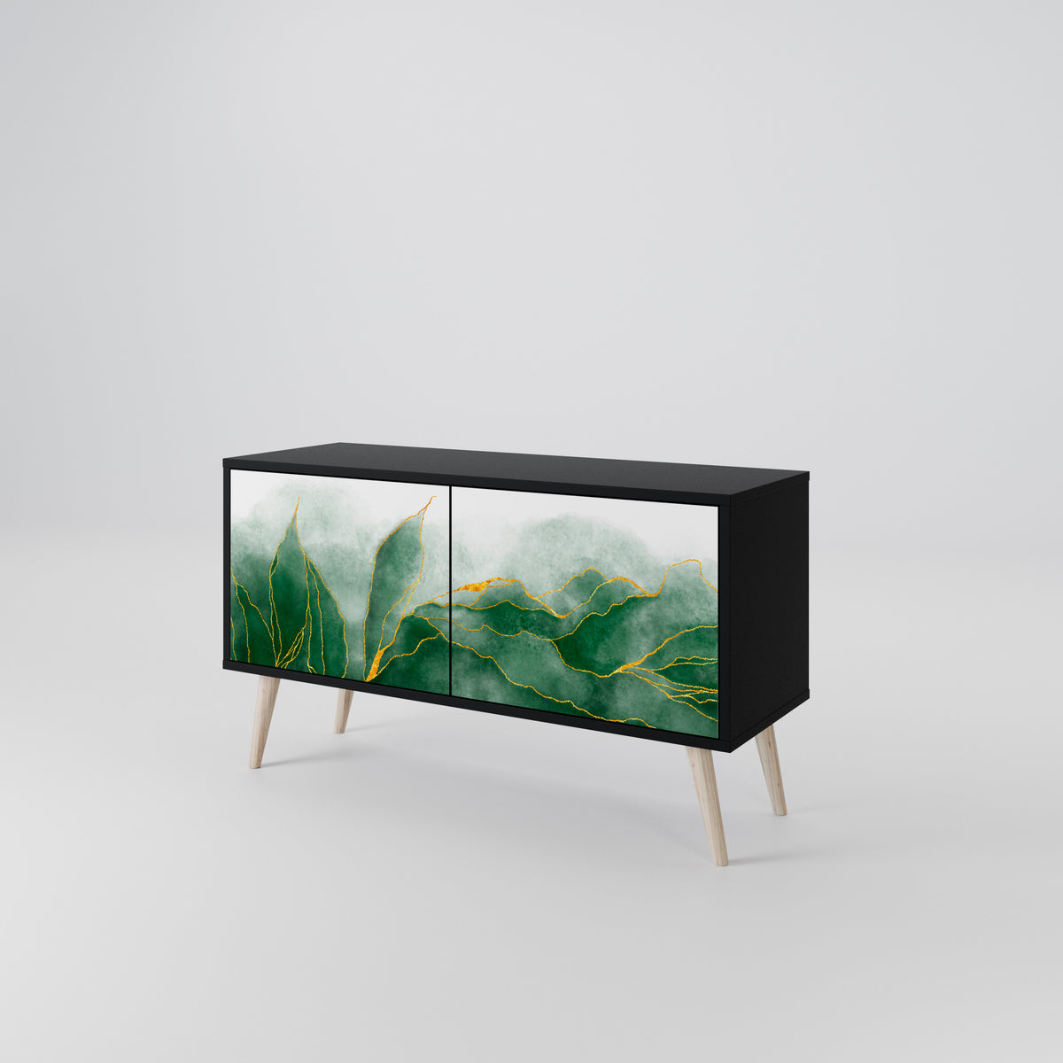 EXPENSIVE NATURE Kompakt TV-bänk med 2 dörrar