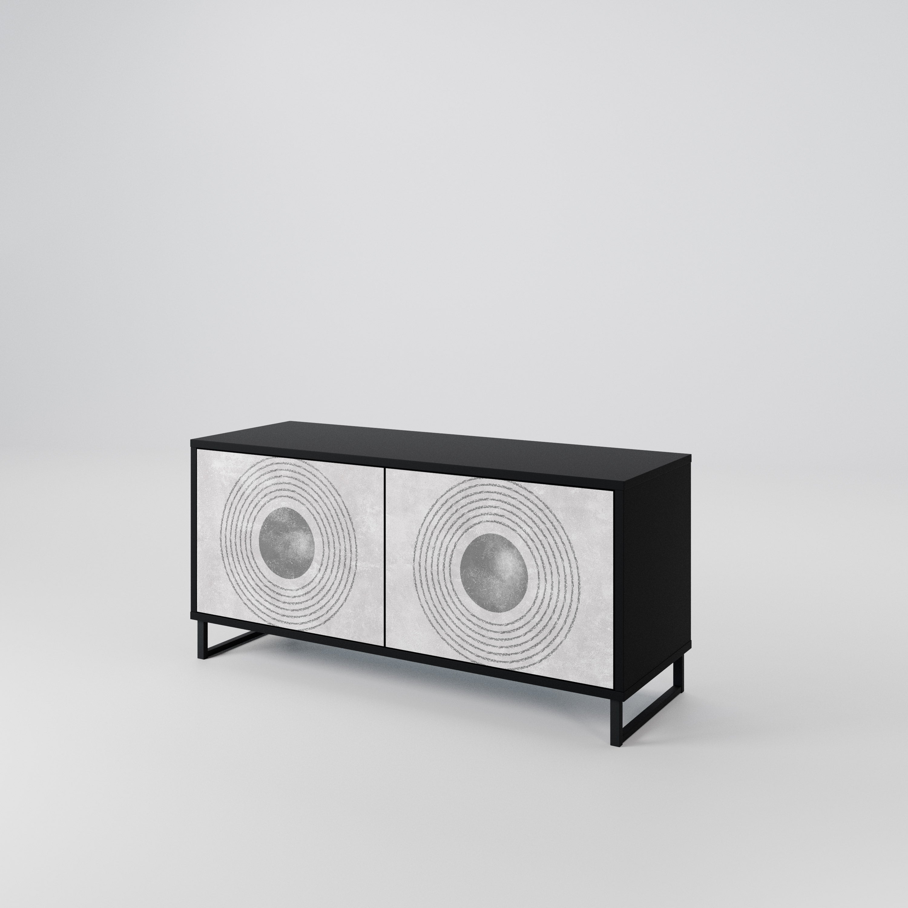 SOLID CIRCLES Συμπαγές έπιπλο τηλεόρασης 2-θυρών