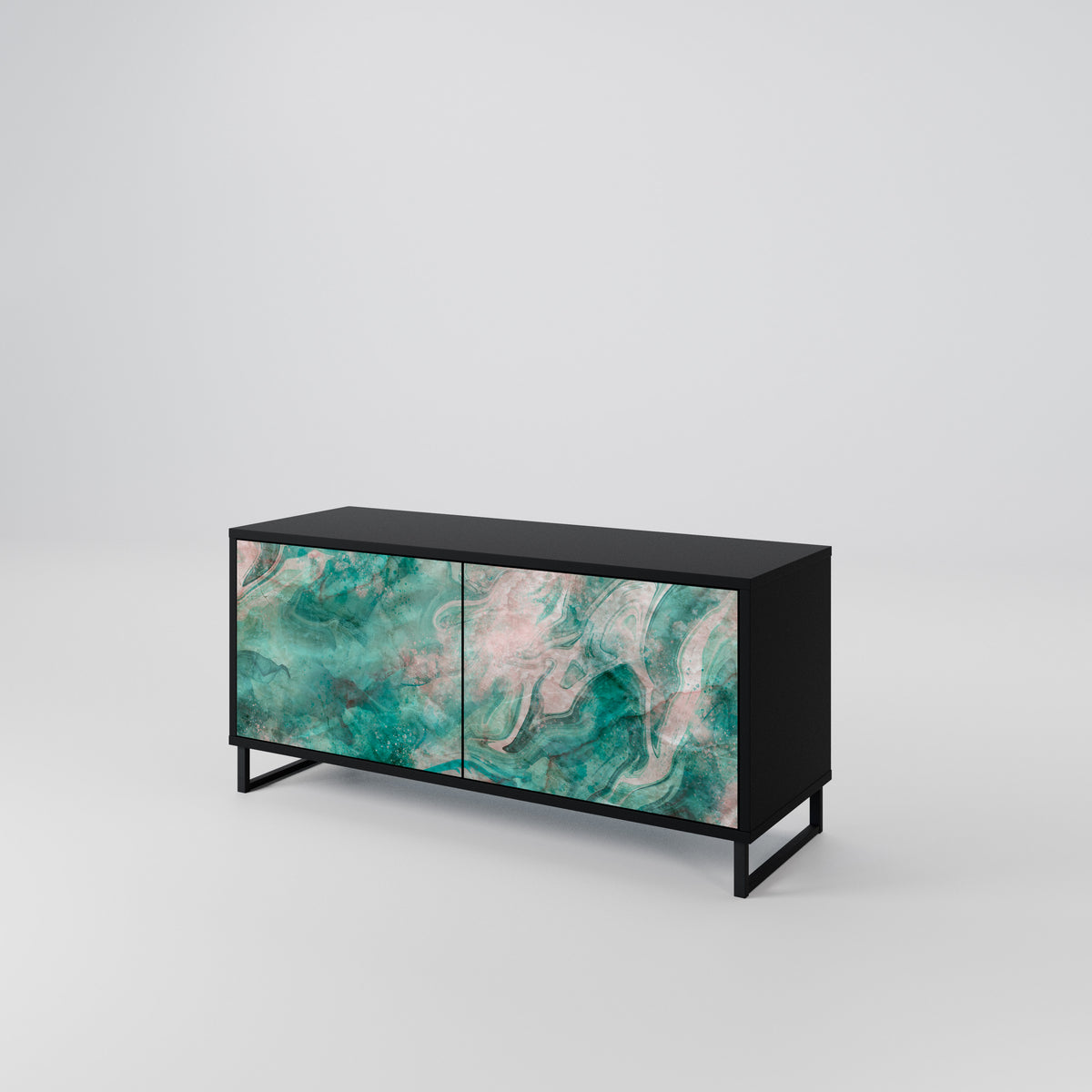 ABSTRACT ALCHEMY Compact 2-Door TV Cabinet