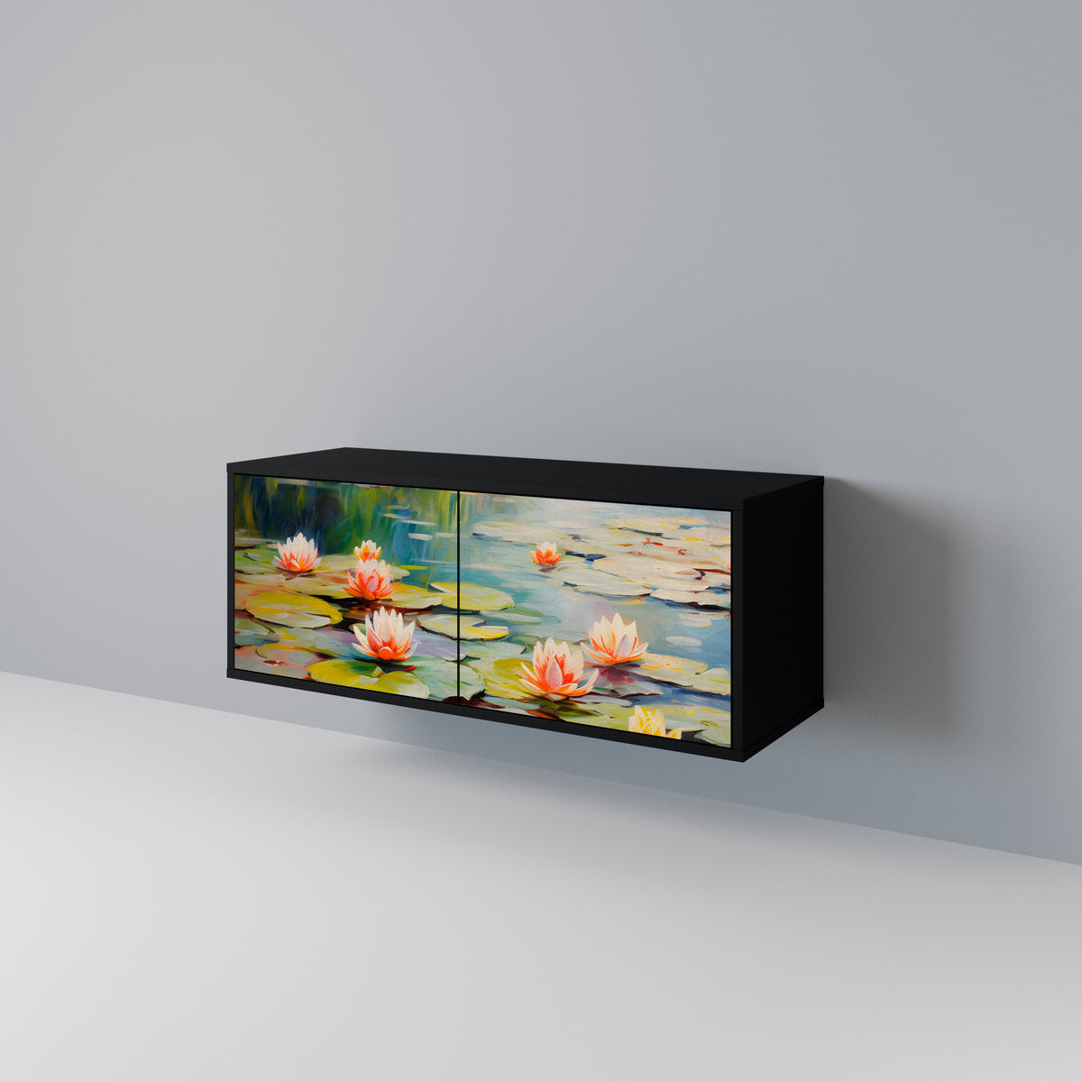 BLOOMING WATERS Mobile TV Compatto a 2 Ante