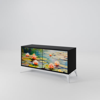 BLOOMING WATERS Mobile TV Compatto a 2 Ante