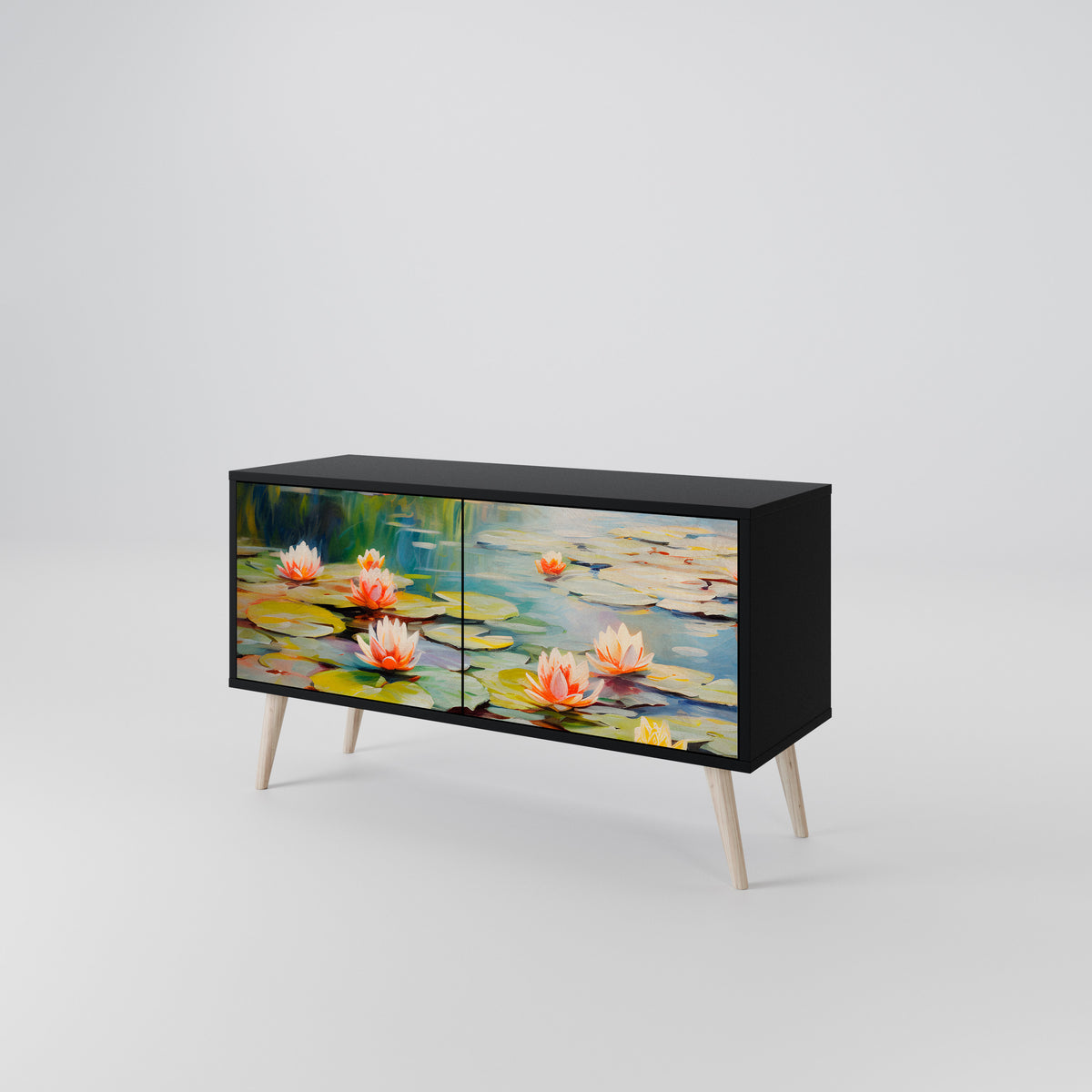 BLOOMING WATERS Mobile TV Compatto a 2 Ante