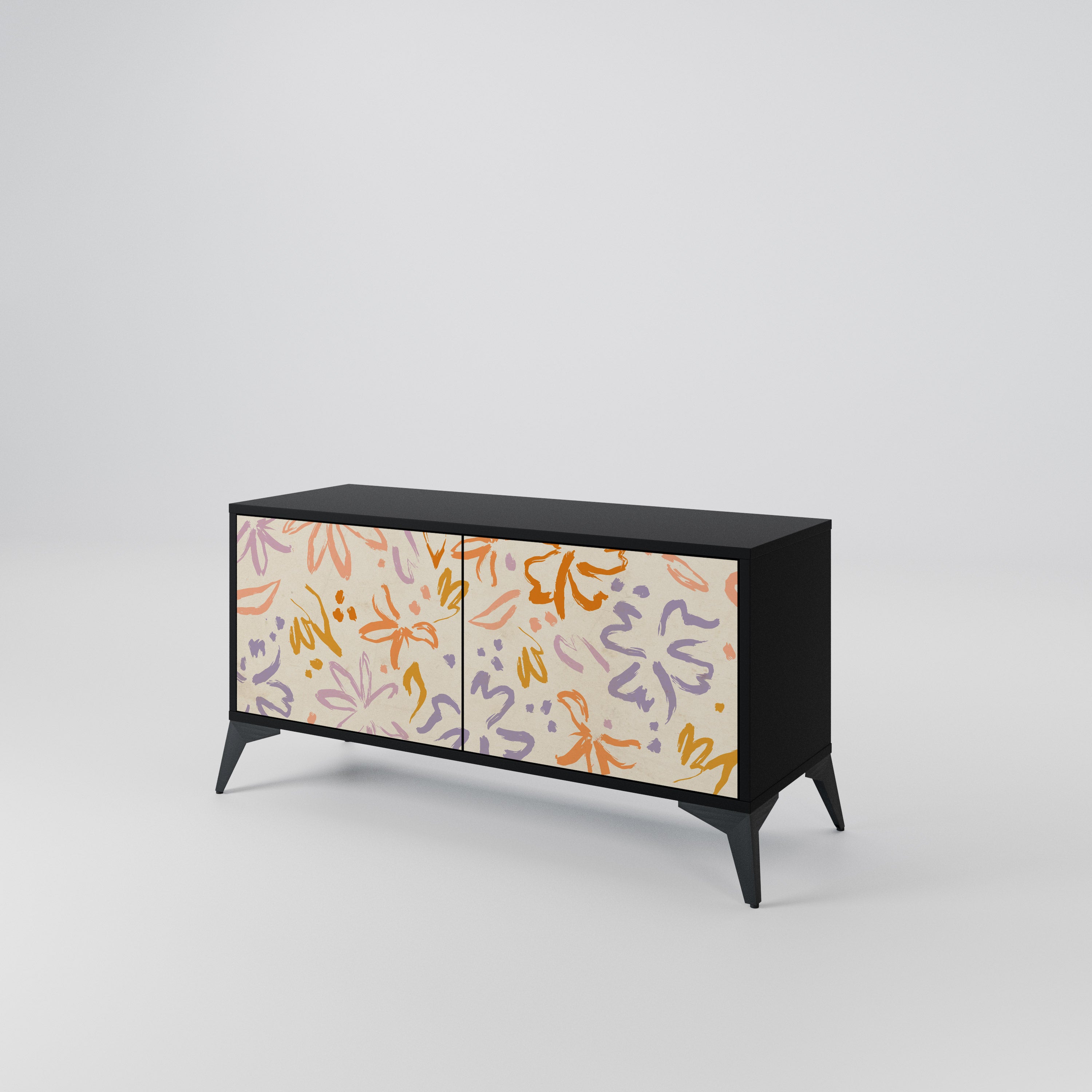 SPRING WHIMSY Compact 2-Door TV Cabinet