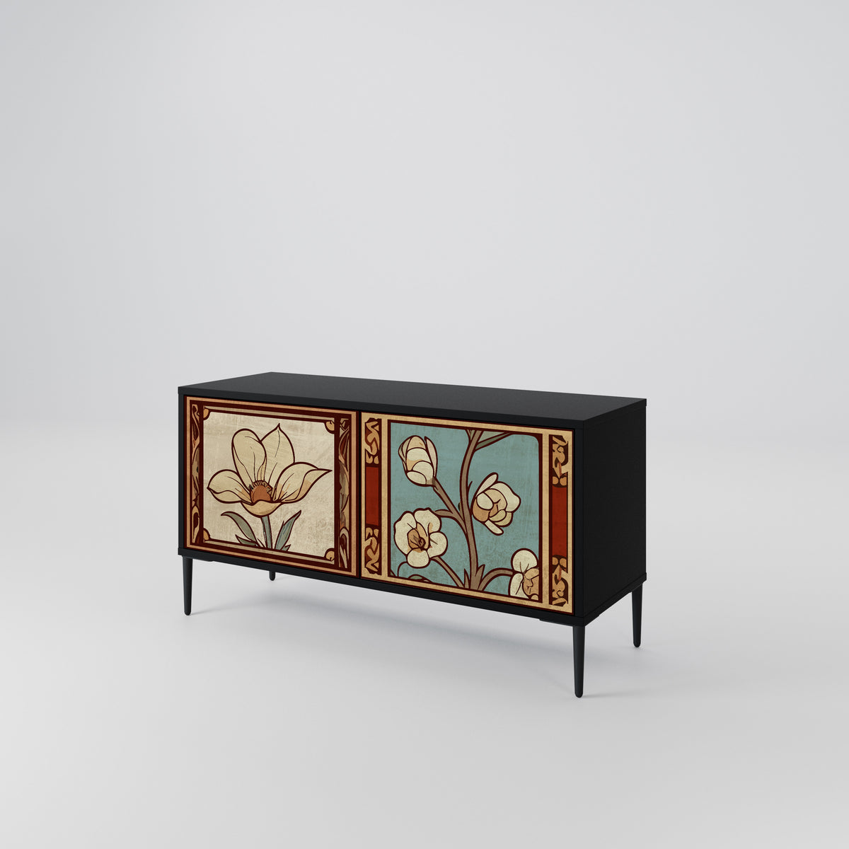 TIMELESS FLORA Mobile TV Compatto a 2 Ante
