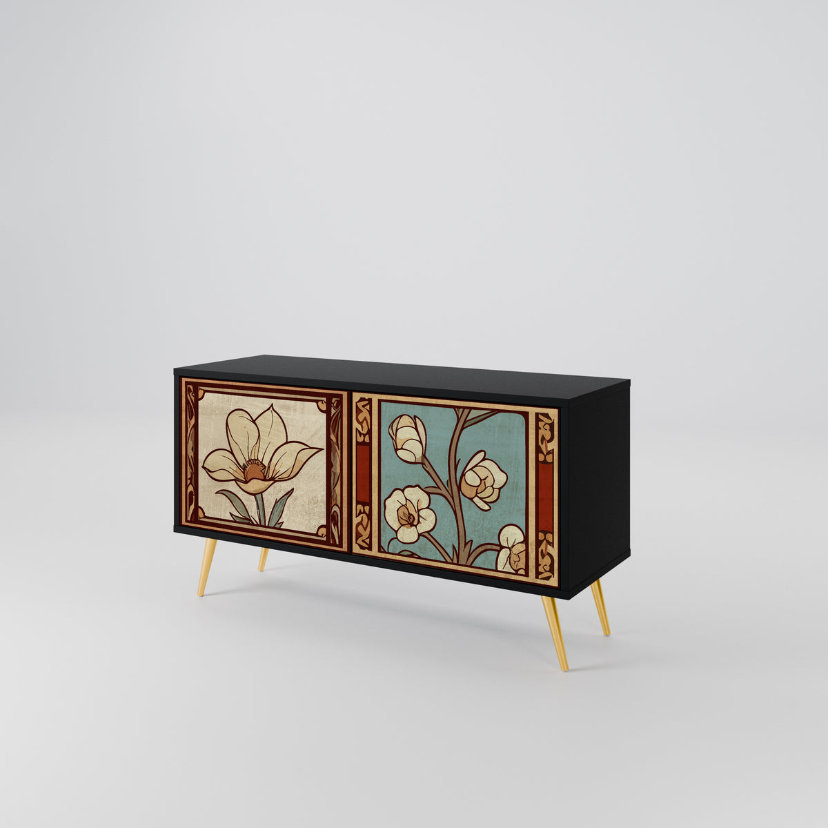 TIMELESS FLORA Mobile TV Compatto a 2 Ante