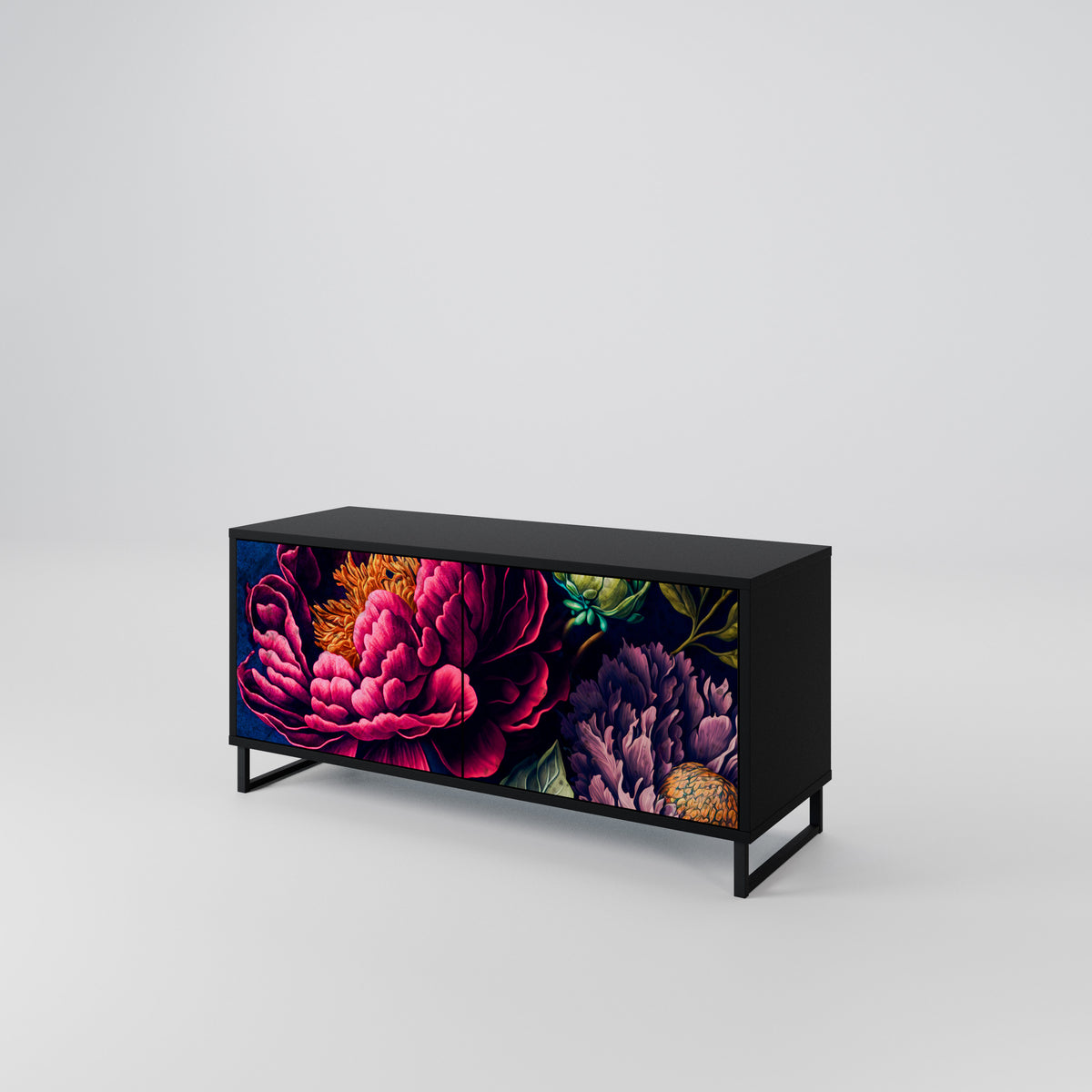 BLOOMING ELEGANCE Mobile TV Compatto a 2 Ante