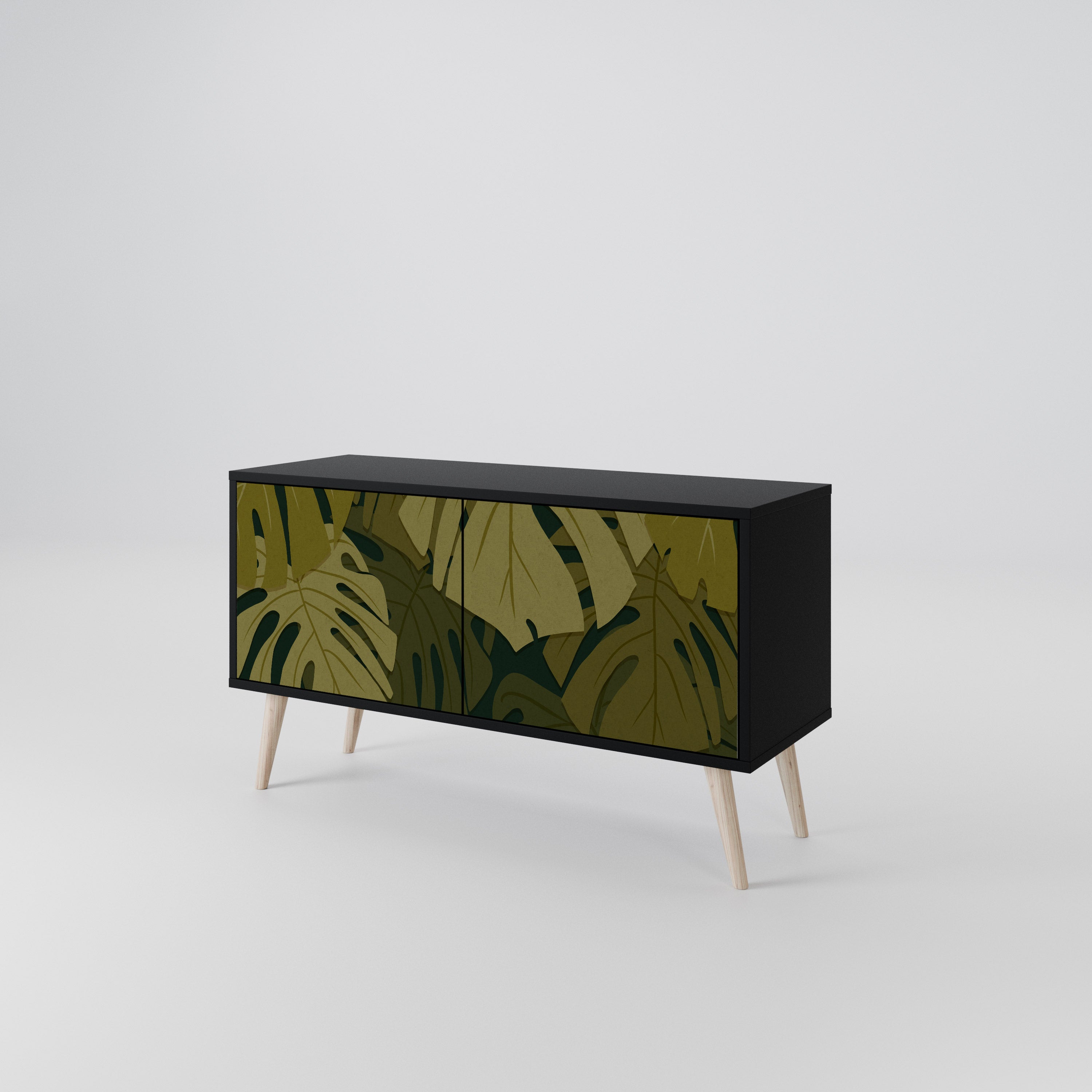 TROPICAL BEAUTY Compact 2-Door TV Cabinet