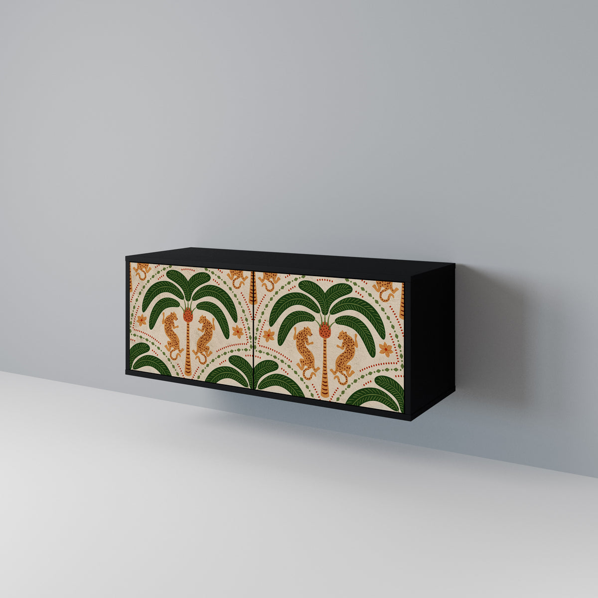 DANCING PREDATORS Mueble de TV Compacto de 2 puertas