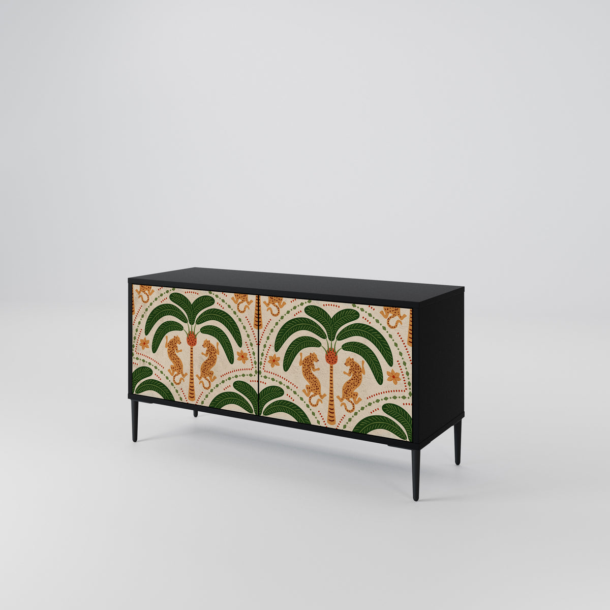 DANCING PREDATORS Mueble de TV Compacto de 2 puertas