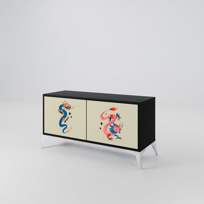 MYTHOLOGICAL CREATURES Móvel de TV Compacto de 2 Portas