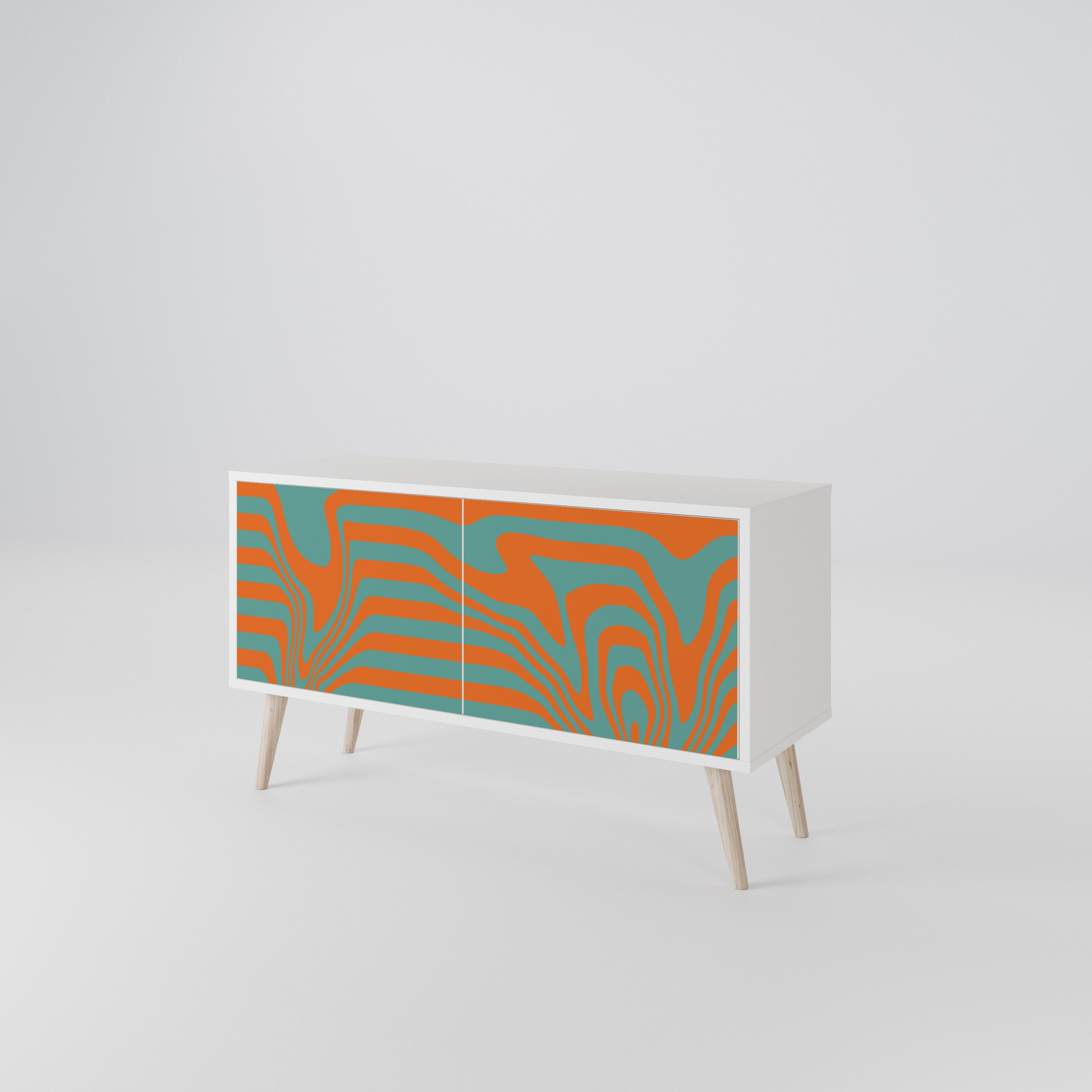 LINE COLLAPSE Mueble de TV Compacto de 2 puertas