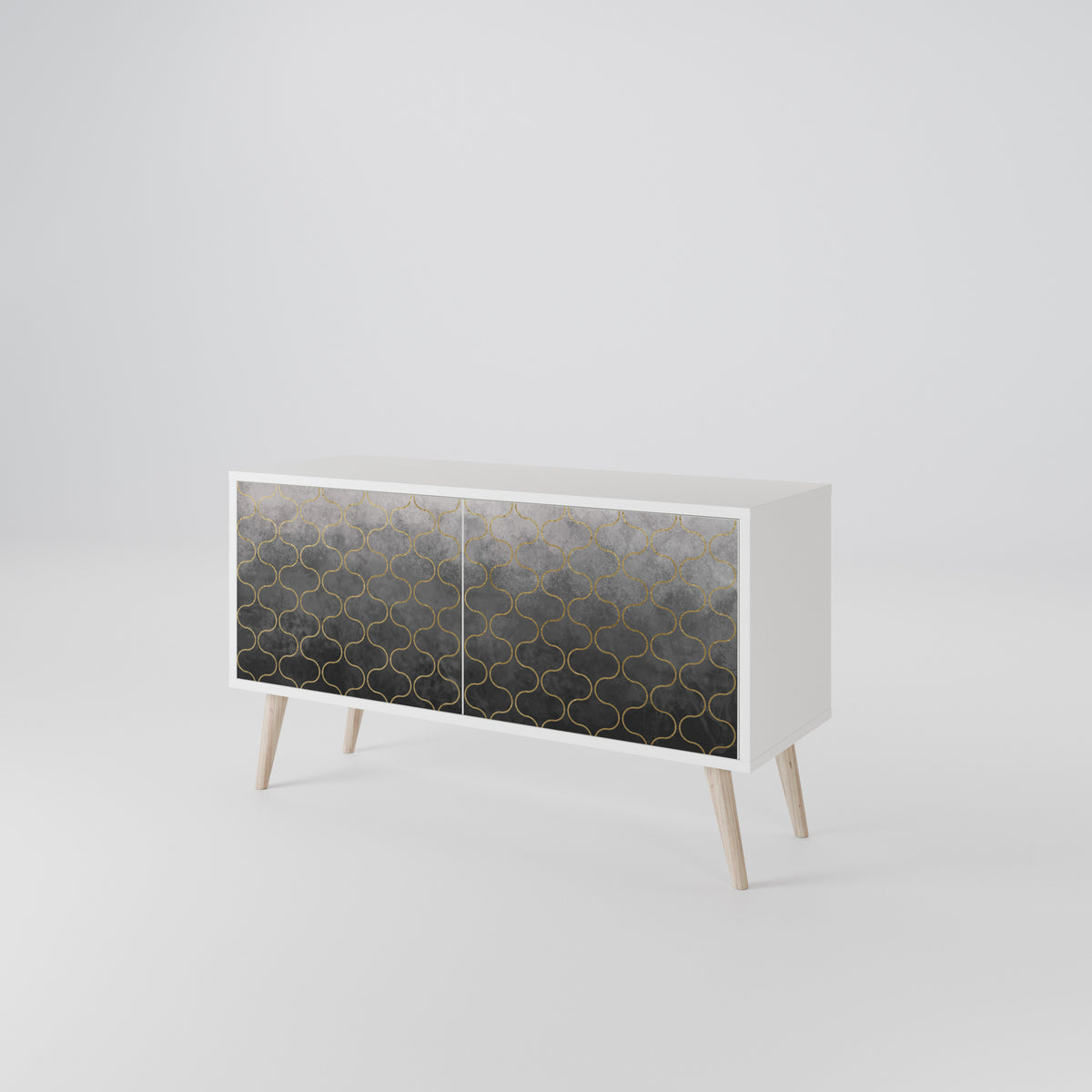 TESSELATED GRAYISH Mobile TV Compatto a 2 Ante