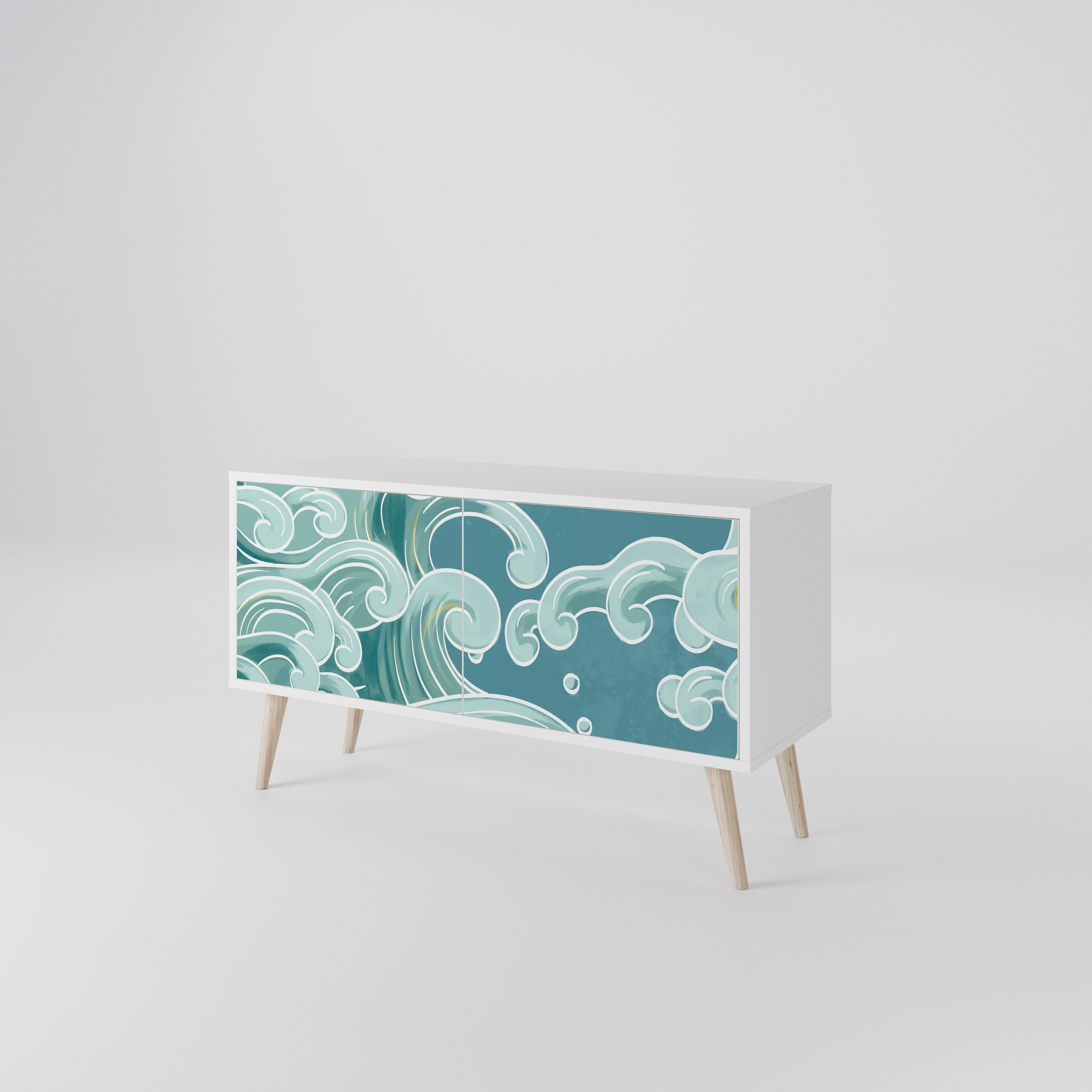ASIAN SWAY Compact 2-Door TV Cabinet