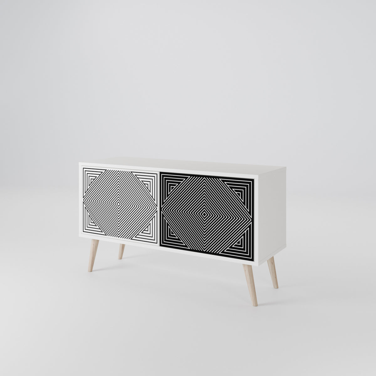 POLYGON ILLUSION Mobile TV Compatto a 2 Ante