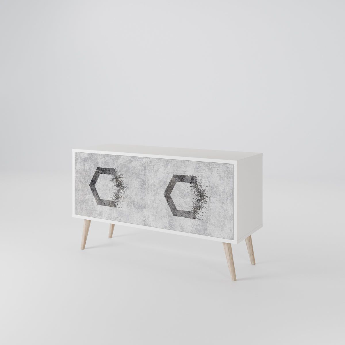 HEXAGONAL FIGURES Συμπαγές έπιπλο τηλεόρασης 2-θυρών
