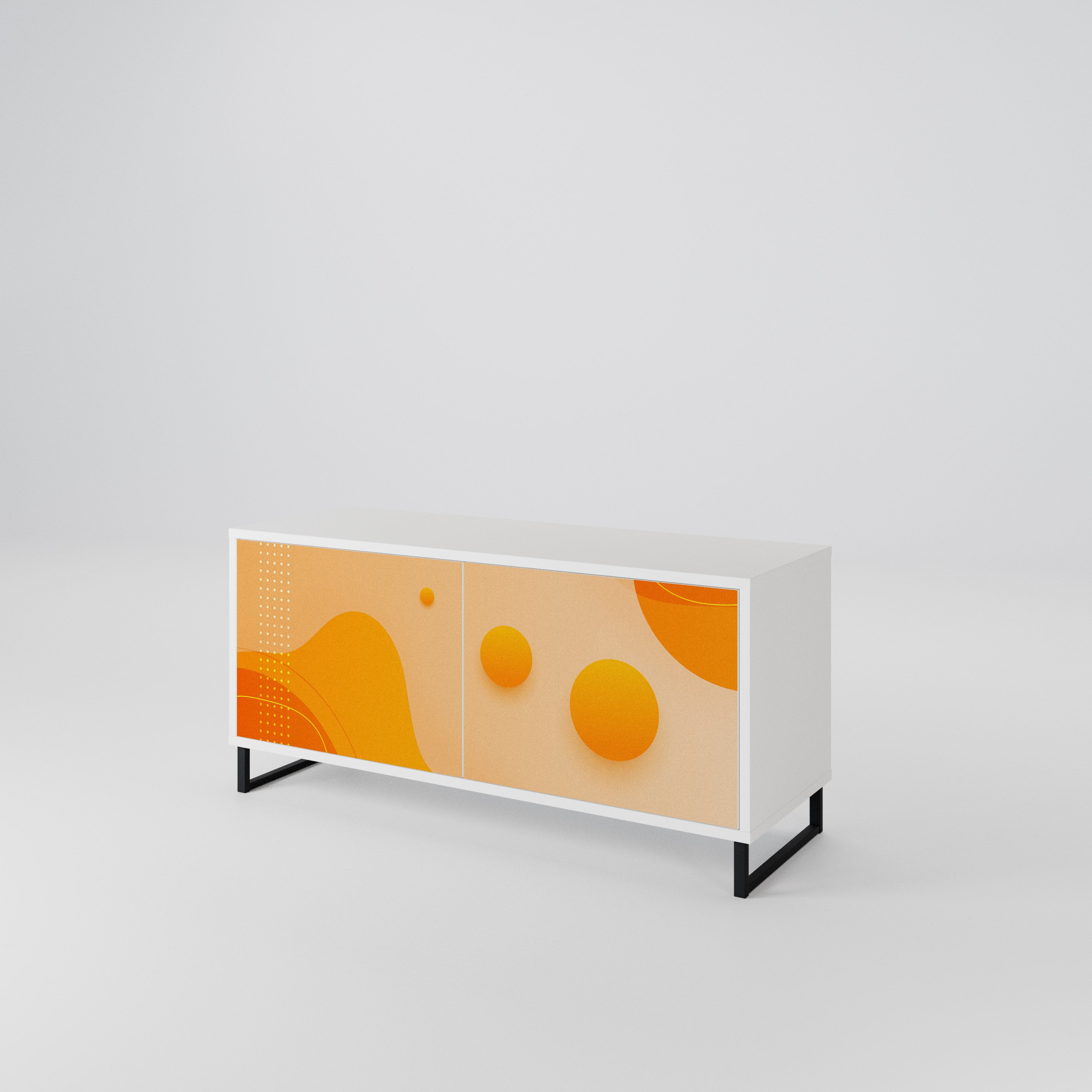 ORANGE ARRANGEMENT Kompaktes 2-türiges TV-Lowboard