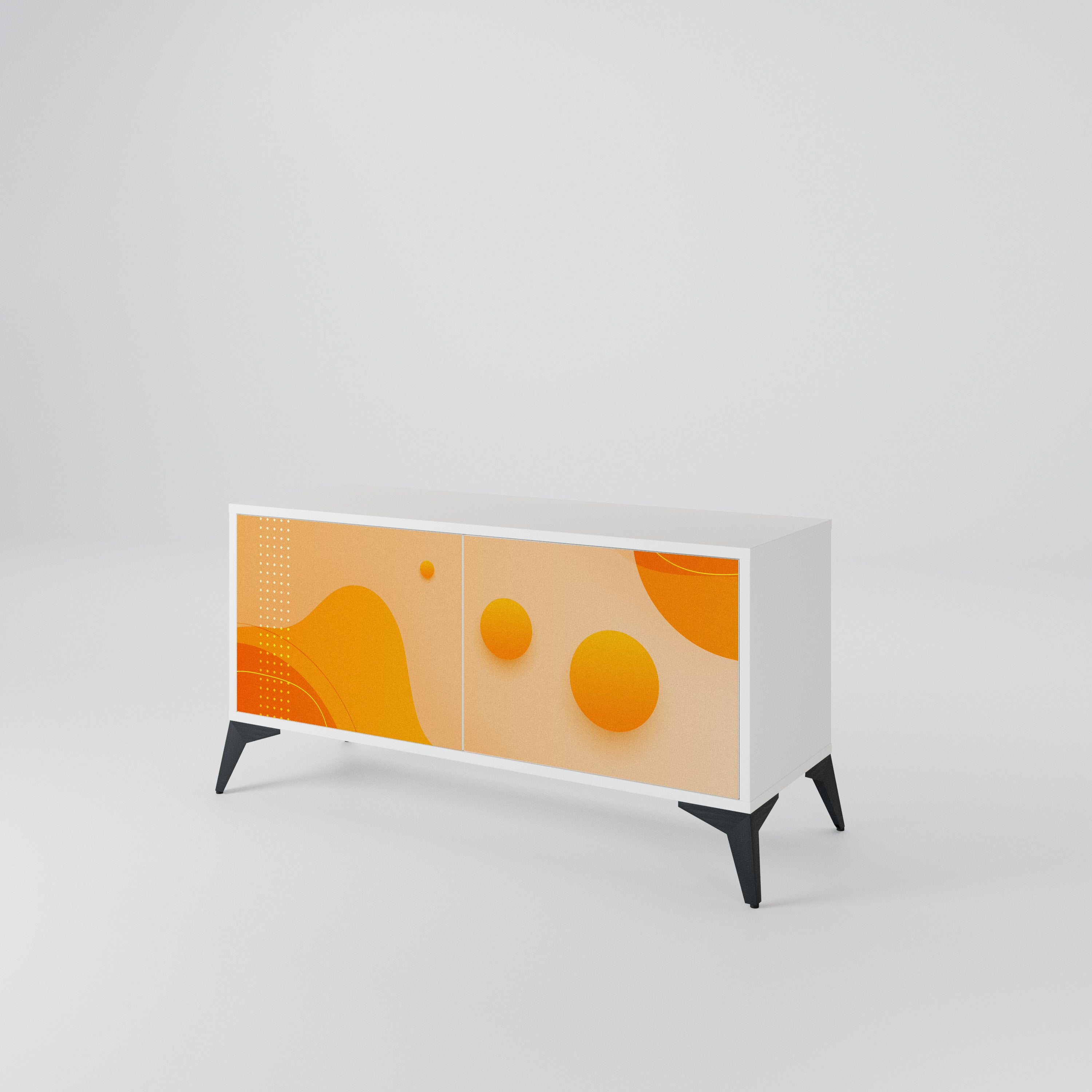 ORANGE ARRANGEMENT Kompaktes 2-türiges TV-Lowboard