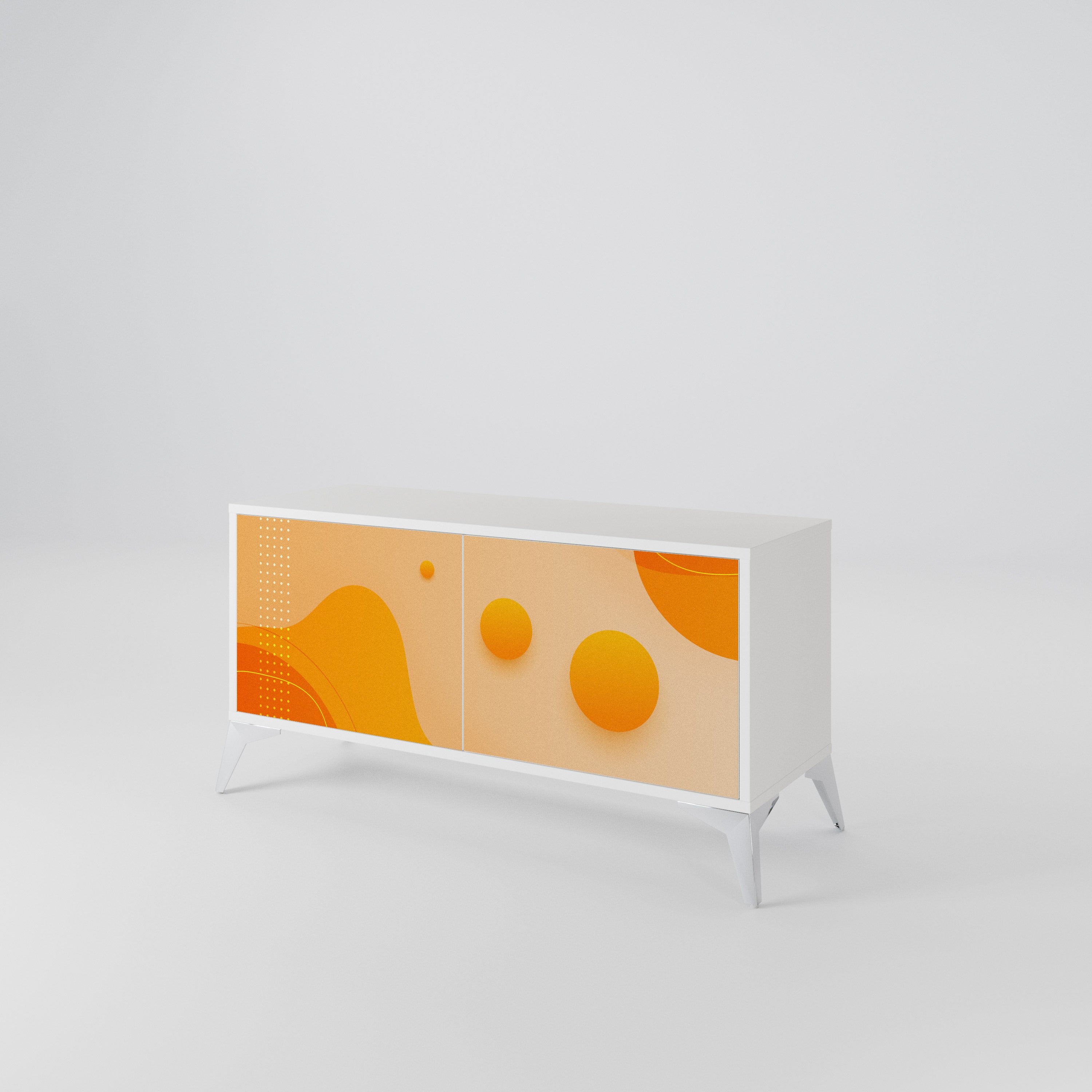 ORANGE ARRANGEMENT Kompaktes 2-türiges TV-Lowboard
