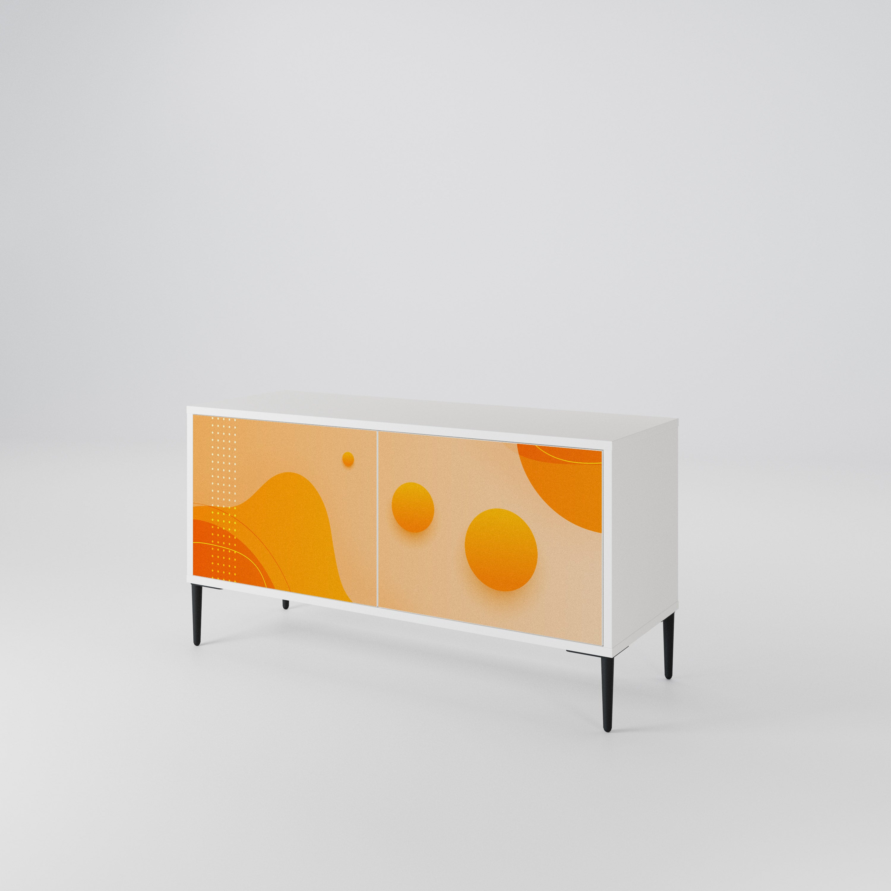 ORANGE ARRANGEMENT Kompaktes 2-türiges TV-Lowboard