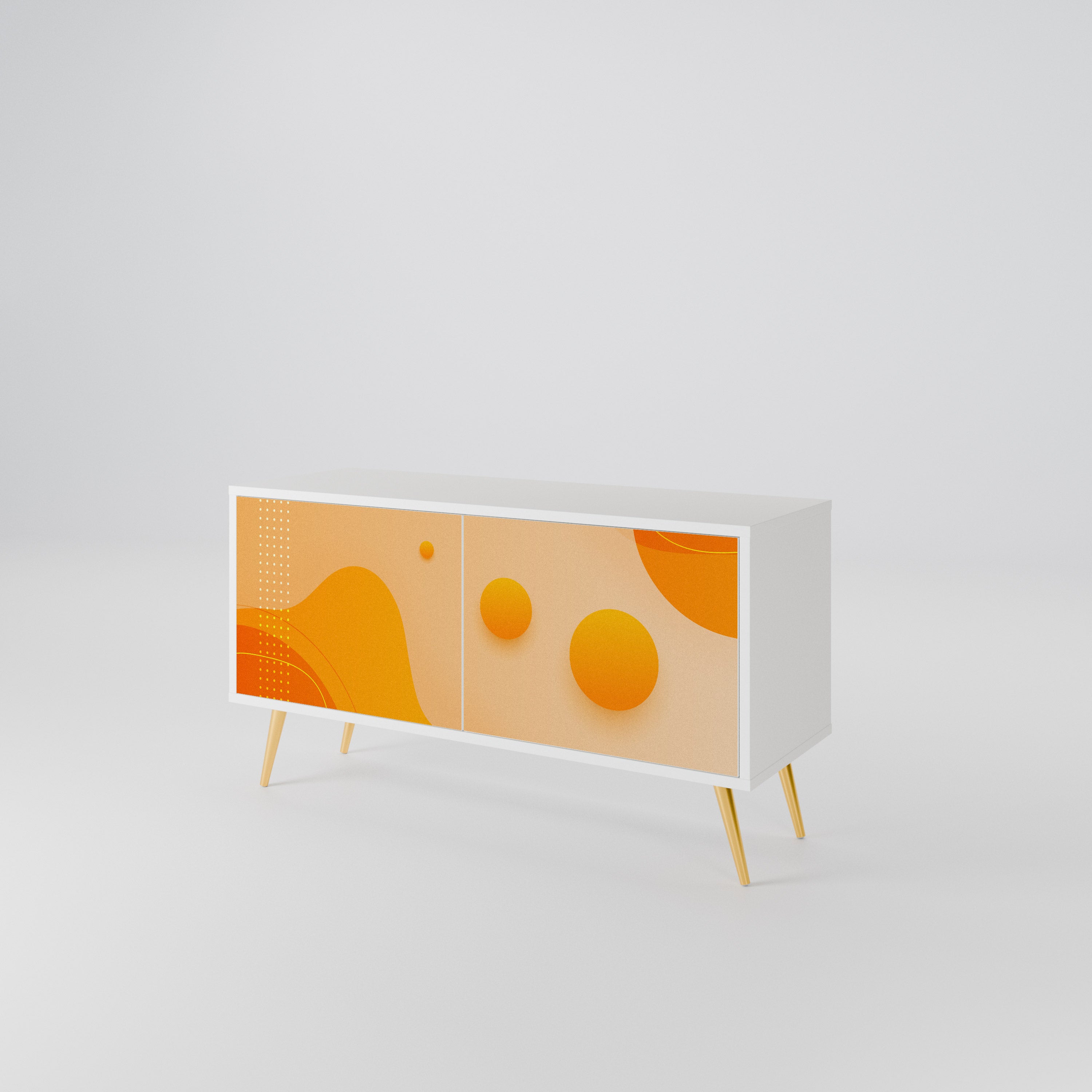 ORANGE ARRANGEMENT Kompaktes 2-türiges TV-Lowboard