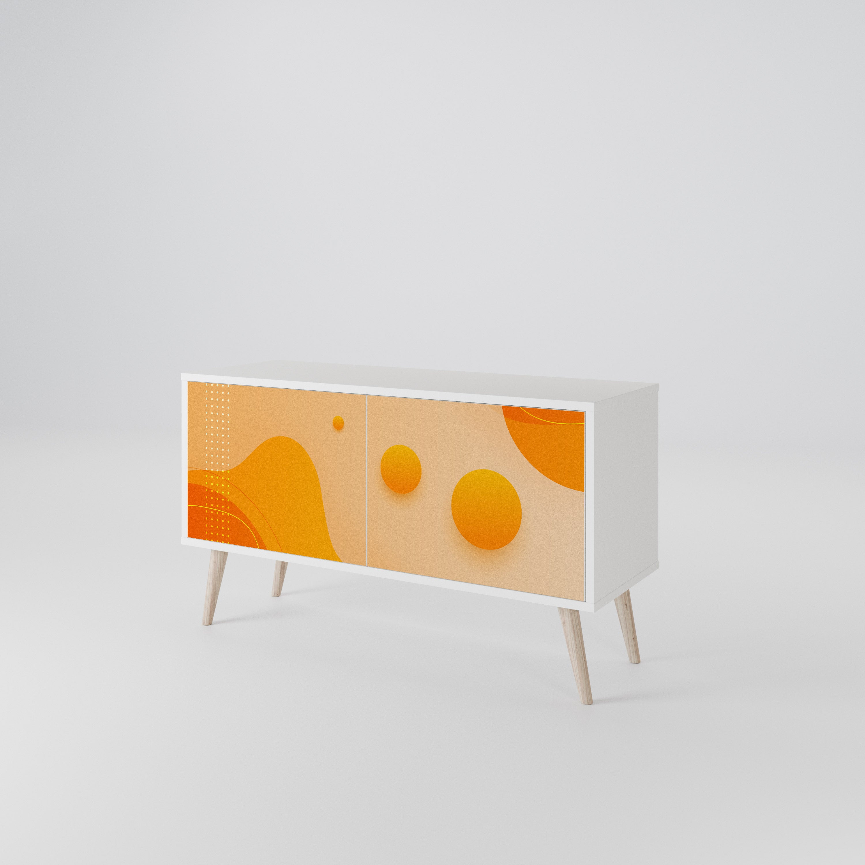 ORANGE ARRANGEMENT Kompaktes 2-türiges TV-Lowboard