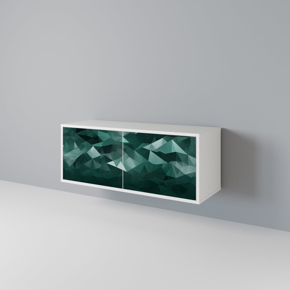 POLYGONAL FLOATING Συμπαγές έπιπλο τηλεόρασης 2-θυρών